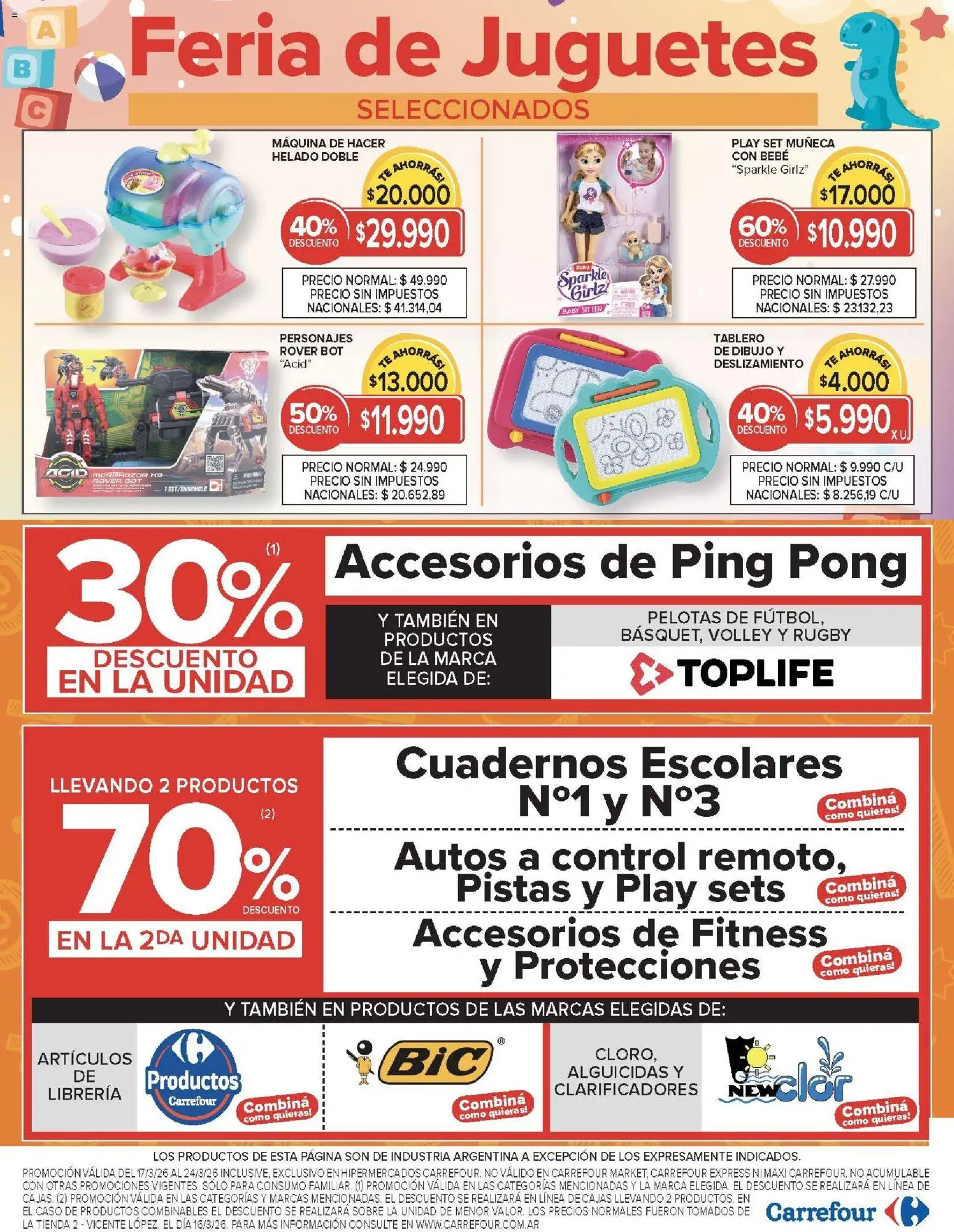 Carrefour ofertas │ válido desde el 17.03.2026 | Página: 18 | Productos: Helado, Caso, Sobre, Té