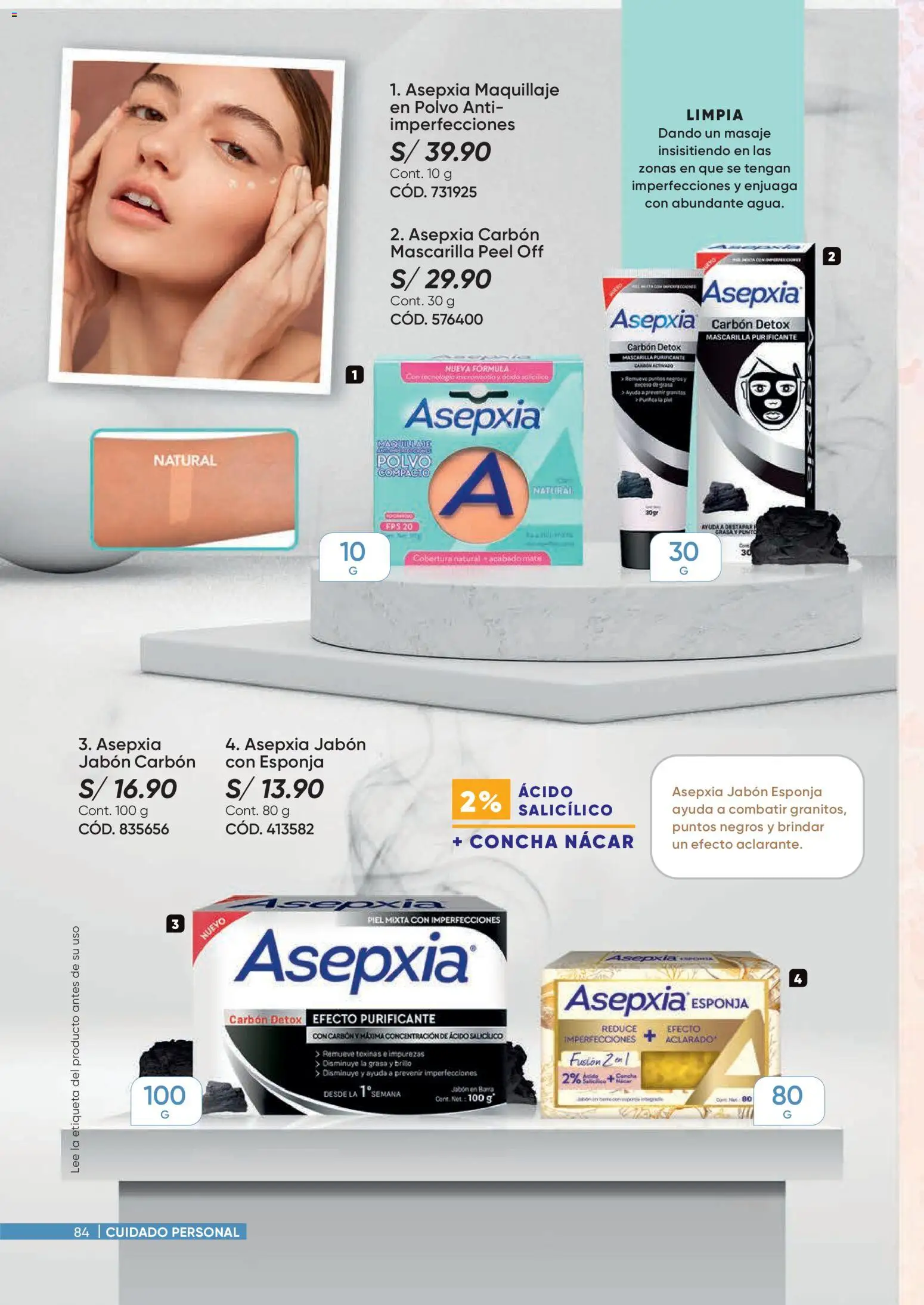 Catálogo Azzorti válido desde 09.03.2026 | Página: 84 | Productos: Esponja, Jabón, Maquillaje, Polvo