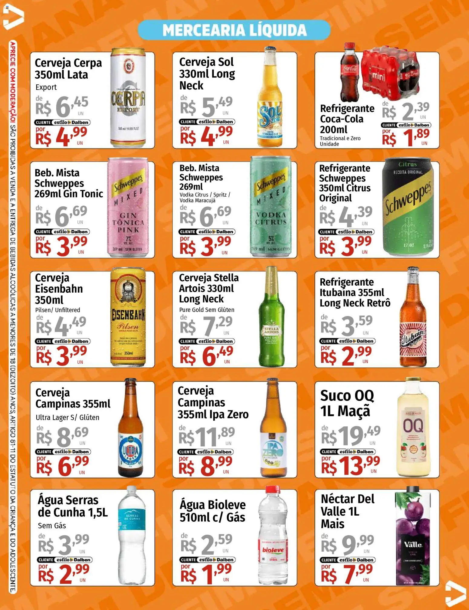Supermercado Dalben Folheto - válido de 27.02.2026 | Página: 3 | Produtos: Maracujá, Cerveja, Gin, Refrigerante
