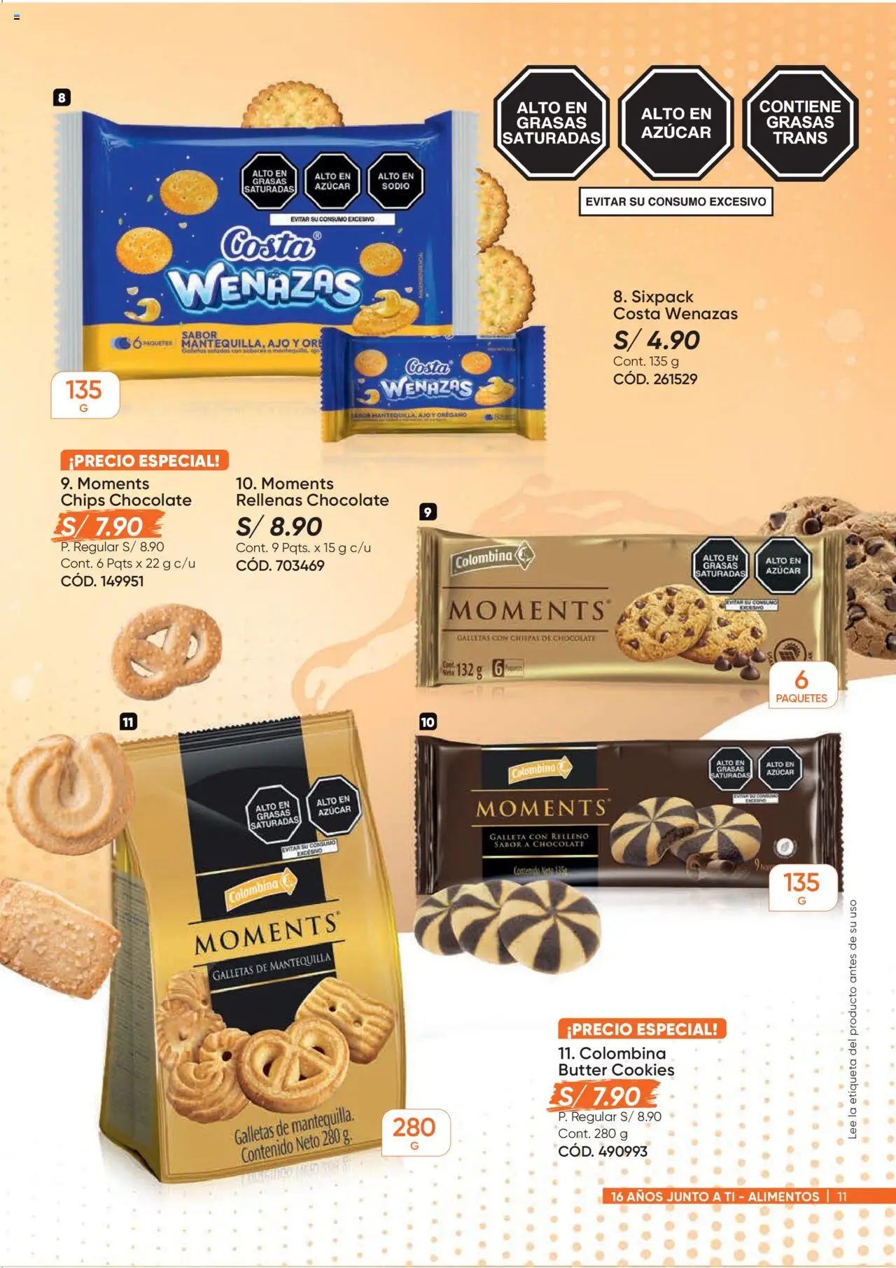 Catálogo Azzorti válido desde 15.09.2025 | Página: 11 | Productos: Mantequilla, Chocolate, Galletas