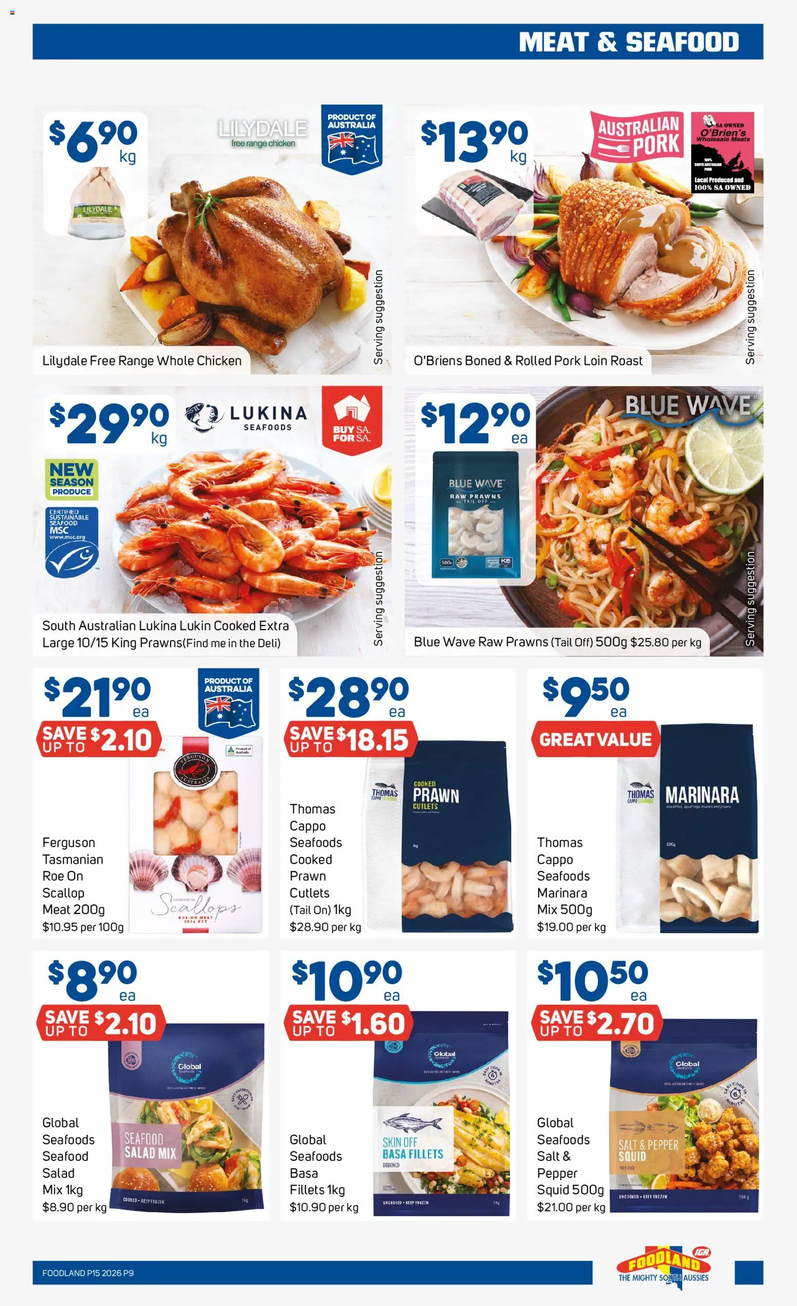 Foodland catalogue - valid from 08.04.2026 | Page: 9 | Products: Meat, Salad, Salt, Pepper