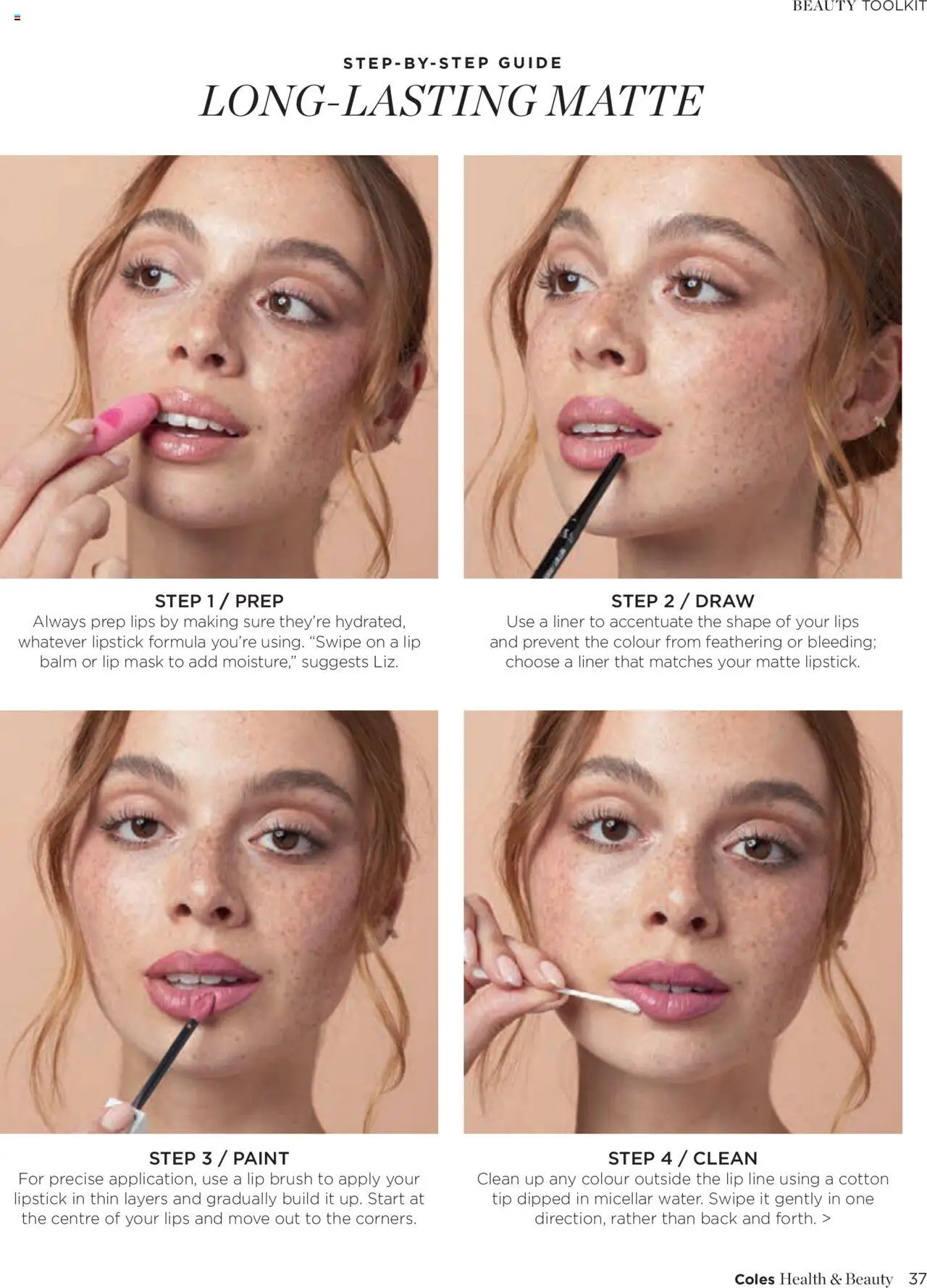Coles catalogue - valid from 07.10.2024 | Page: 37 | Products: Brush, Lipstick, Mask