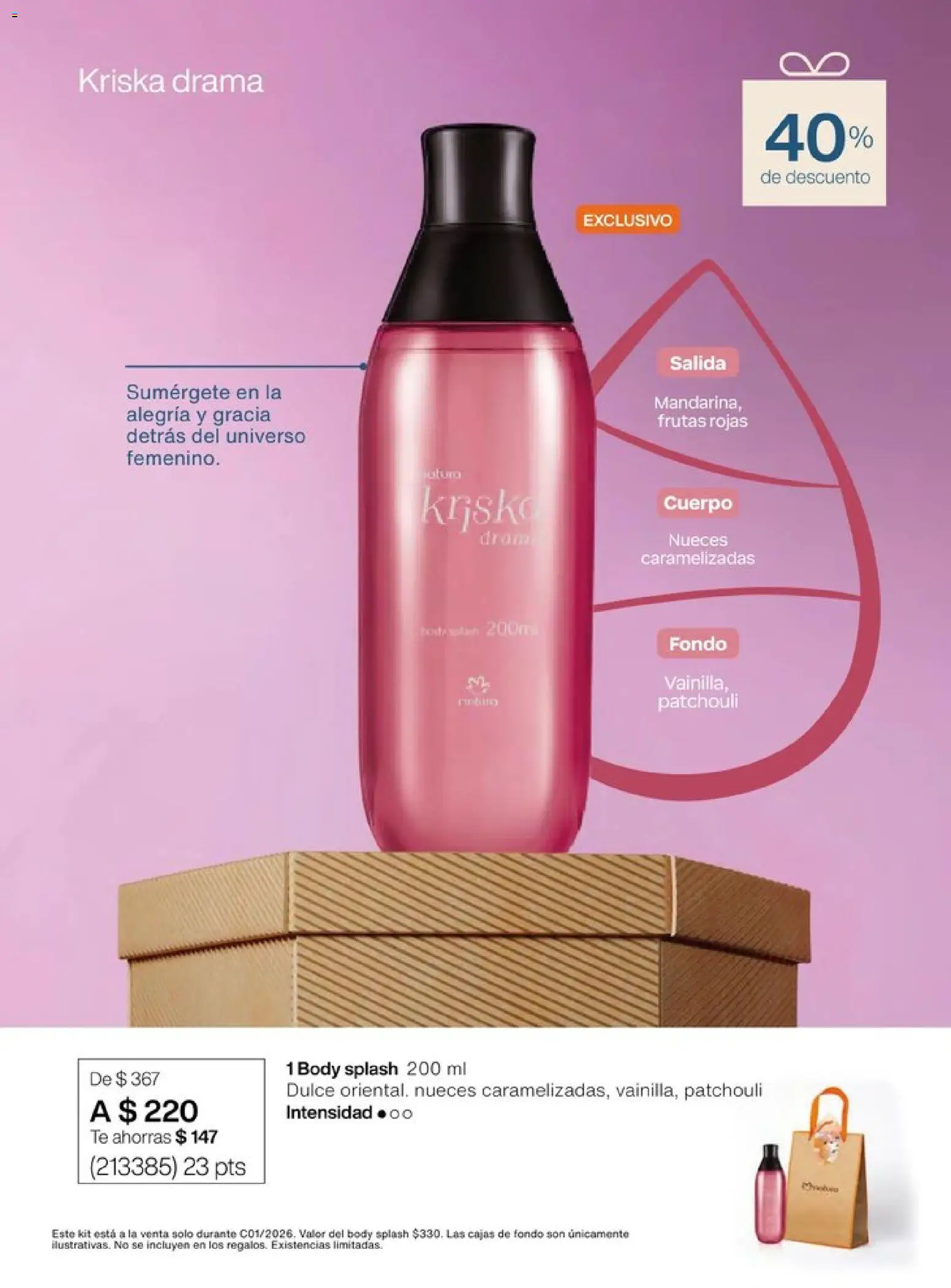 Nuevas ofertas de Natura válidas en toda la República Mexicana desde el 20.12.2025. ¡Encuentra las mejores ofertas en Natura campaña 1 2026! | Página: 12 | Productos: Nueces, Body, Té