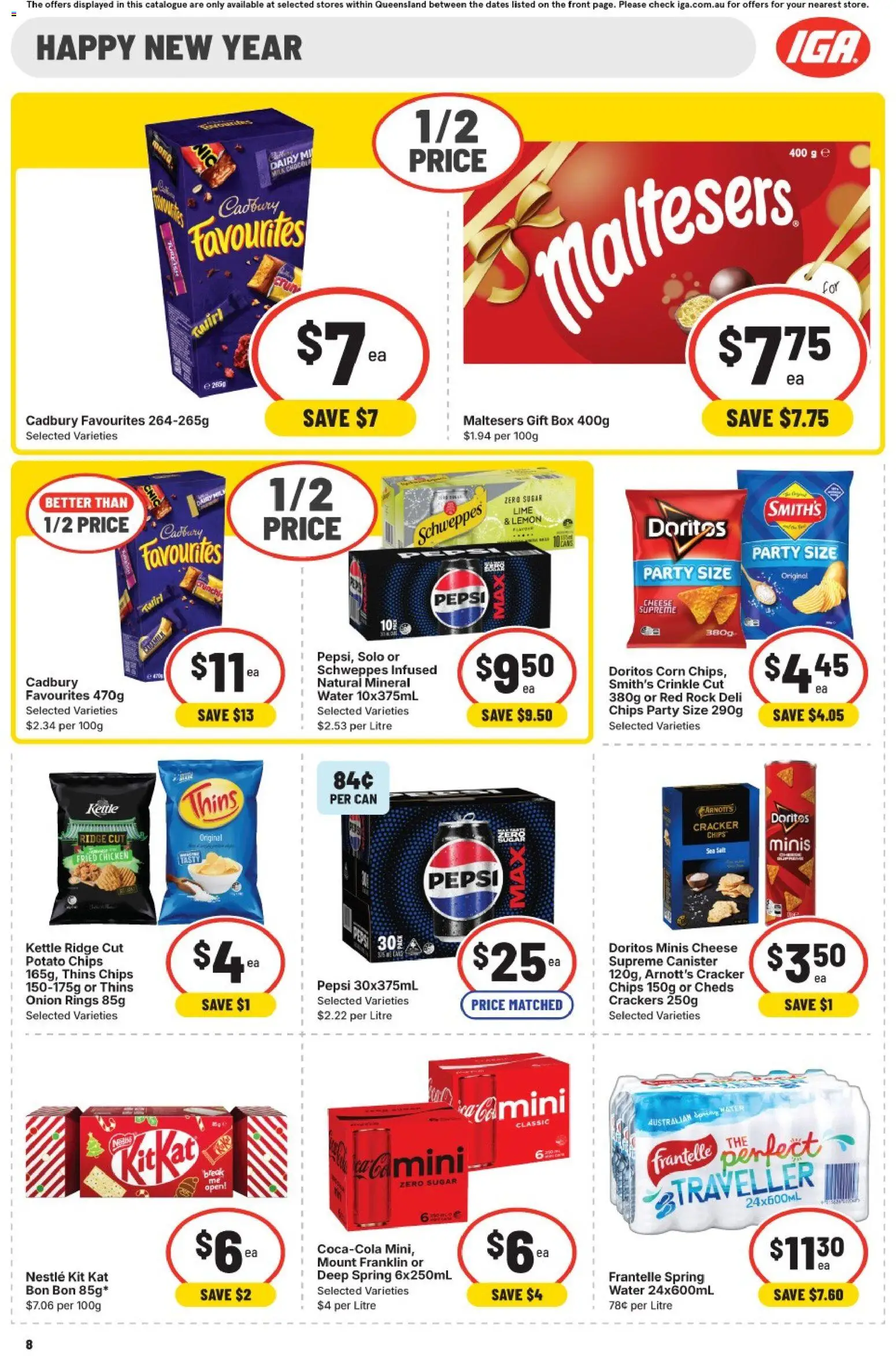 IGA catalogue - valid from 24.12.2025 | Page: 11 | Products: Cheese, Pepsi, Sugar, Lemon