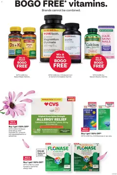 Preview of CVS Pharmacy weekly ads valid from 19.04.2026 | Page: 4 | Products: Multivitamin, Vitamin, Magnesium, Biotin
