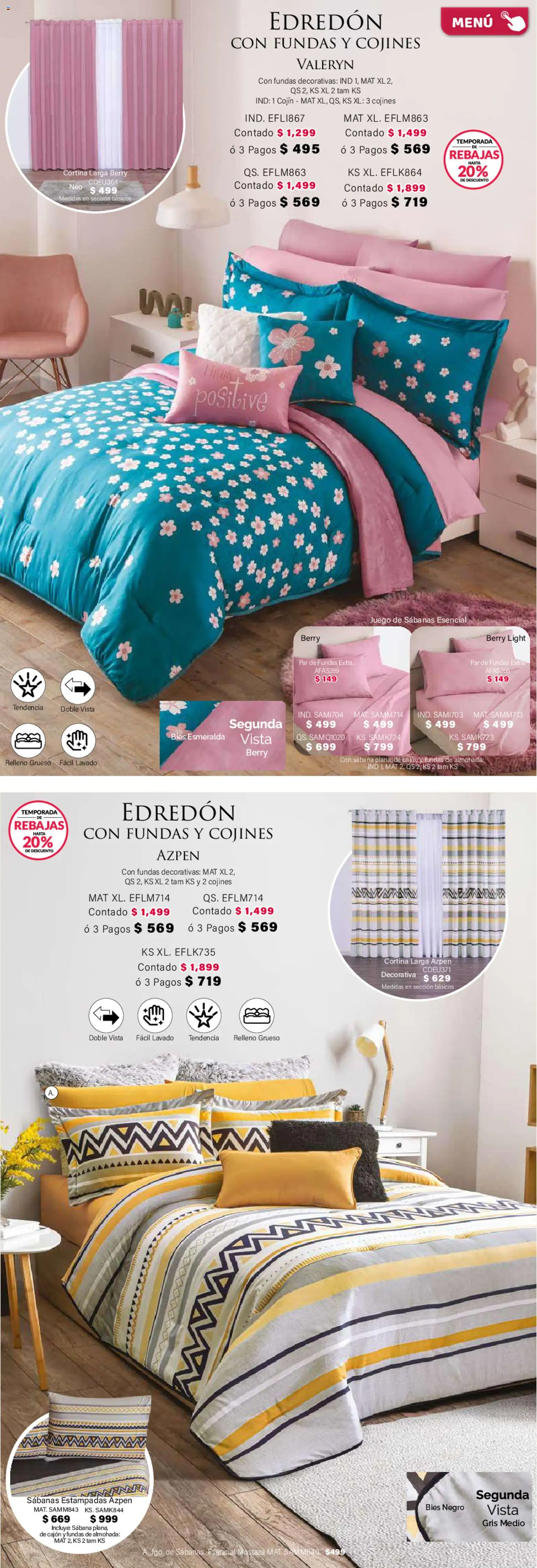 Nuevas ofertas de Colchas Concord válidas en toda la República Mexicana desde el 01.02.2026. ¡Encuentra las mejores ofertas en Colchas Concord catálogo! | Página: 45 | Productos: Juego, Almohada, Sabanas