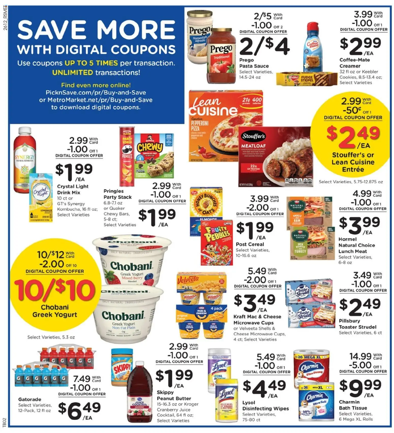 Pick ‘n Save Weekly Ad - valid from 22.04.2026 | Page: 5 | Products: Cheese, Coffee, Microwave, Juice