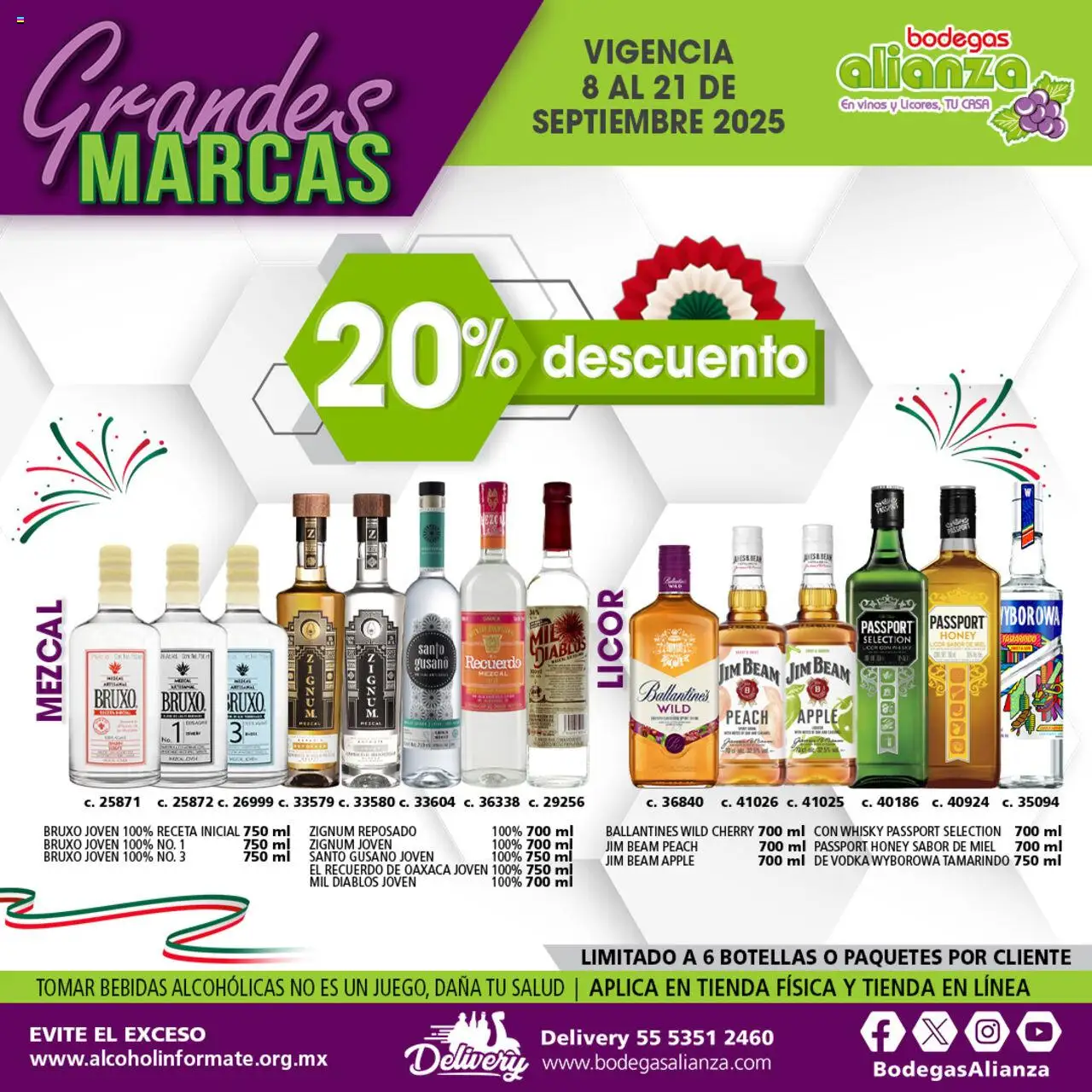 Nuevas ofertas de Bodegas Alianza válidas en toda la República Mexicana desde el 08.09.2025. ¡Encuentra las mejores ofertas en Bodegas Alianza - Catálogo Grandes Marcas! | Página: 8 | Productos: Vodka, Whisky