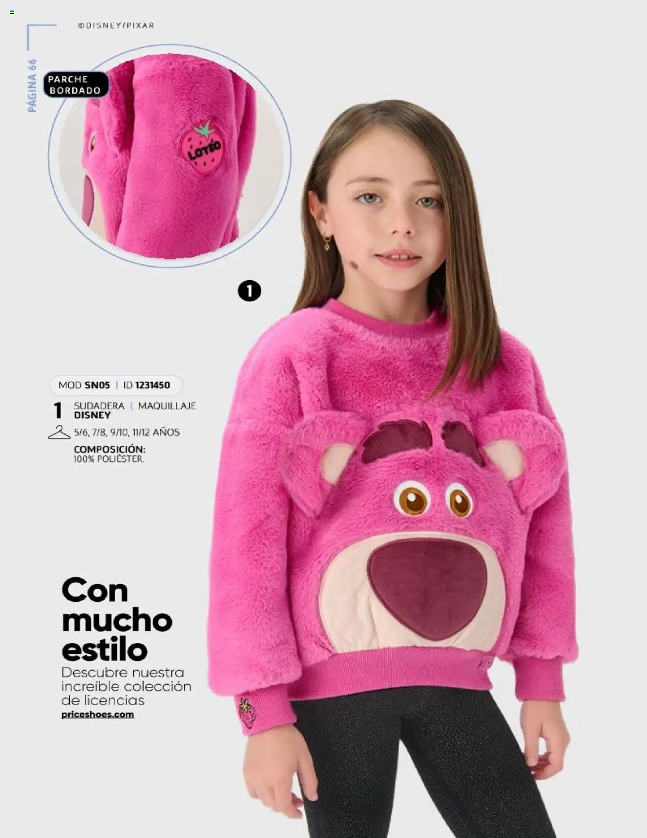 Nuevas ofertas de Price Shoes válidas en toda la República Mexicana desde el 15.10.2025. ¡Encuentra las mejores ofertas en Price Shoes Catálogo Licencias otoño / invierno ! | Página: 66 | Productos: Sudadera, Maquillaje