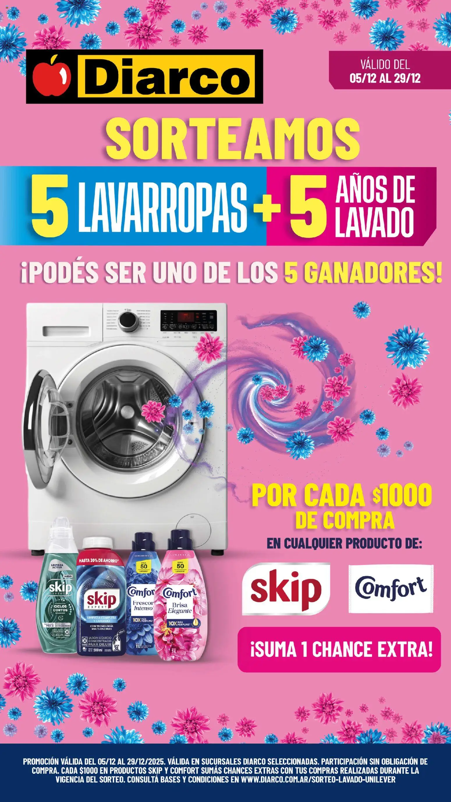 Diarco - Especial Sorteo De Lavarropas │ válido desde el 05.12.2025 | Página: 1 | Productos: Perfume, Jabón líquido, Jabón, Lavarropas