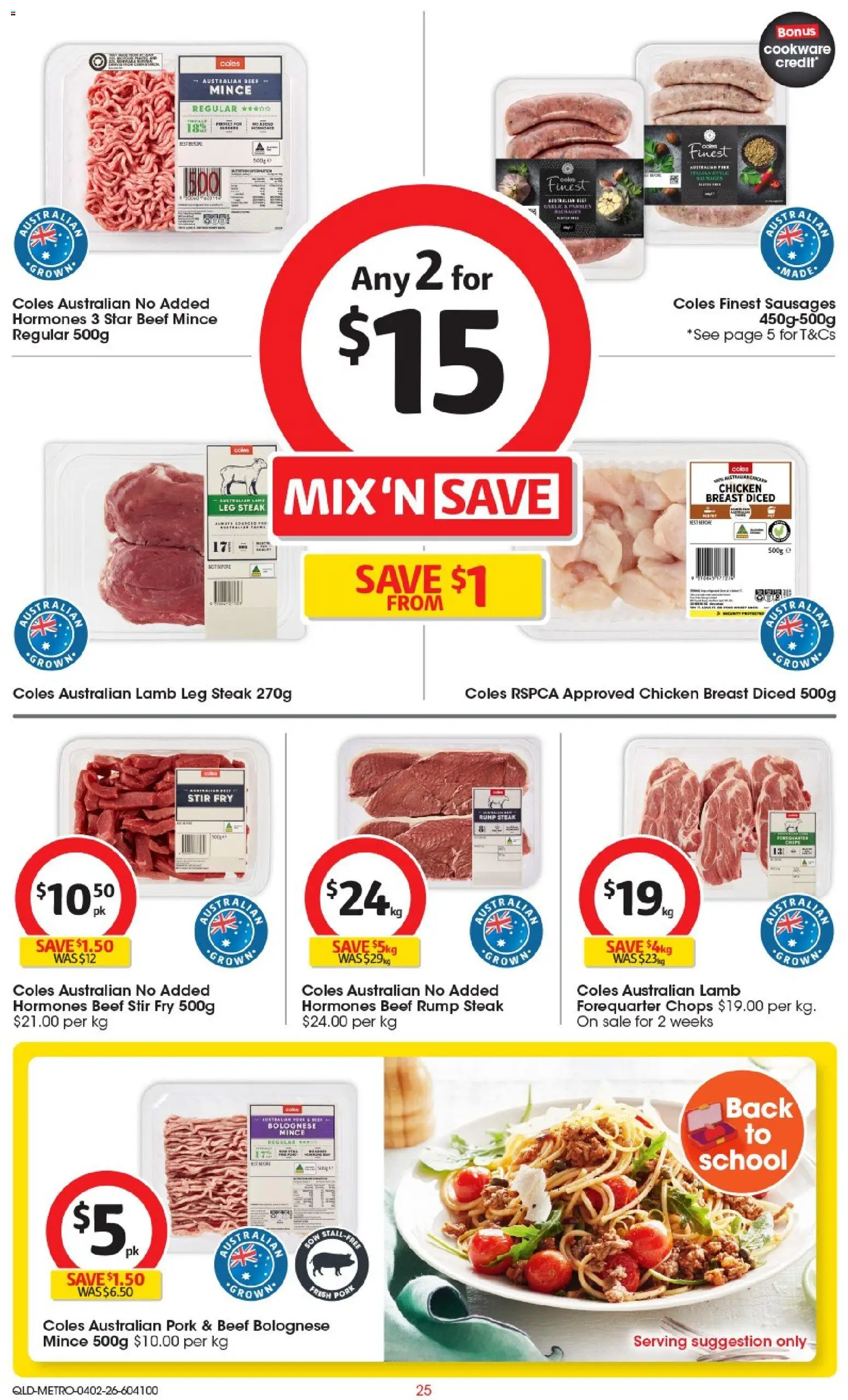 Coles catalogue - valid from 04.02.2026 | Page: 26 | Products: Chicken, Pork, Lamb, Beef