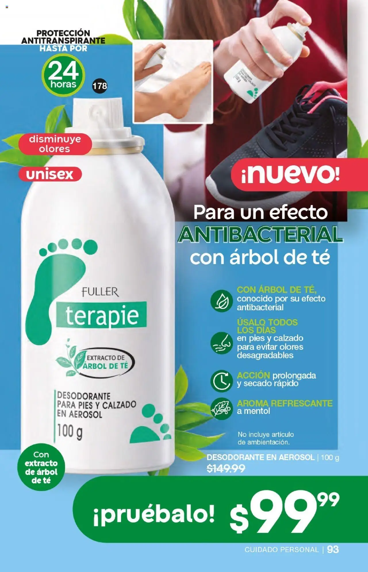 Nuevas ofertas de Fuller válidas en toda la República Mexicana desde el 17.09.2025. ¡Encuentra las mejores ofertas en Fuller - Campaña 12 2025! | Página: 93 | Productos: Desodorante, Antitranspirante, Té