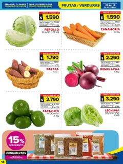 Carrefour Maxi catálogo - Chubut │ válido desde el 08.09.2025 | Página: 12 | Productos: Repollo, Lechuga, Arroz, Orégano