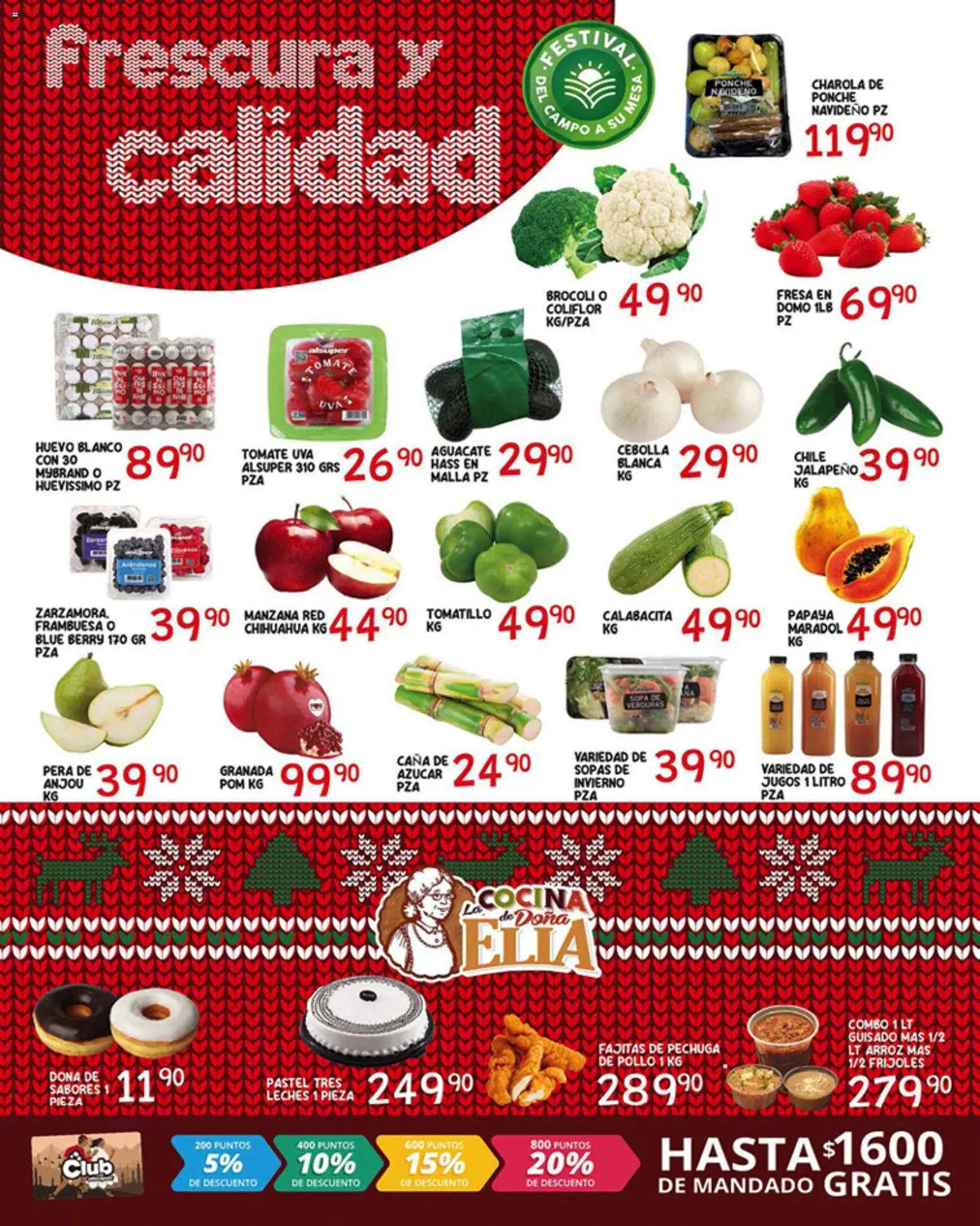 Nuevas ofertas de Alsuper válidas en toda la República Mexicana desde el 09.12.2025. ¡Encuentra las mejores ofertas en Alsuper folleto Chihuahua Estado! | Página: 2 | Productos: Cebolla, Azúcar, Pera, Tomate