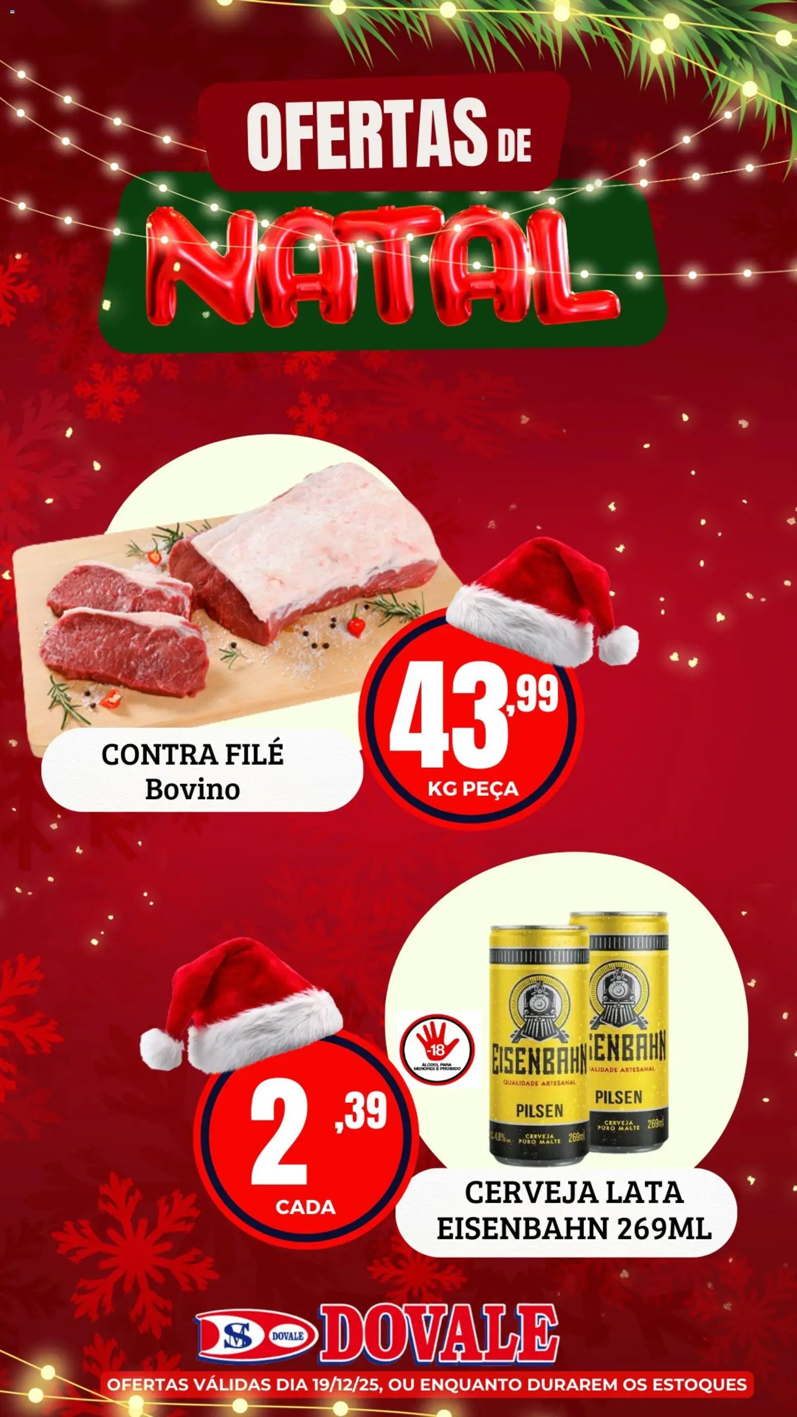 Dovale Folheto - válido de 19.12.2025 | Página: 4 | Produtos: Contra filé, Eisenbahn, Cerveja