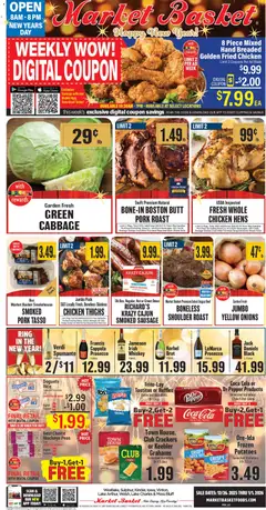 Preview of Market Basket weekly ads valid from 26.12.2025