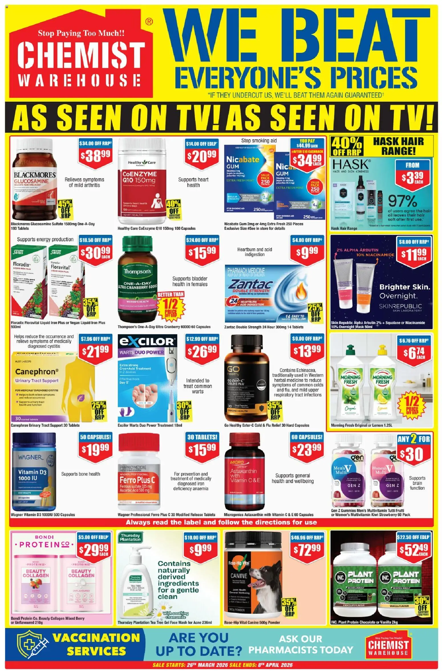 Chemist Warehouse catalogue - valid from 26.03.2026 | Page: 3 | Products: Date, Multivitamin, Tablets, Vitamin