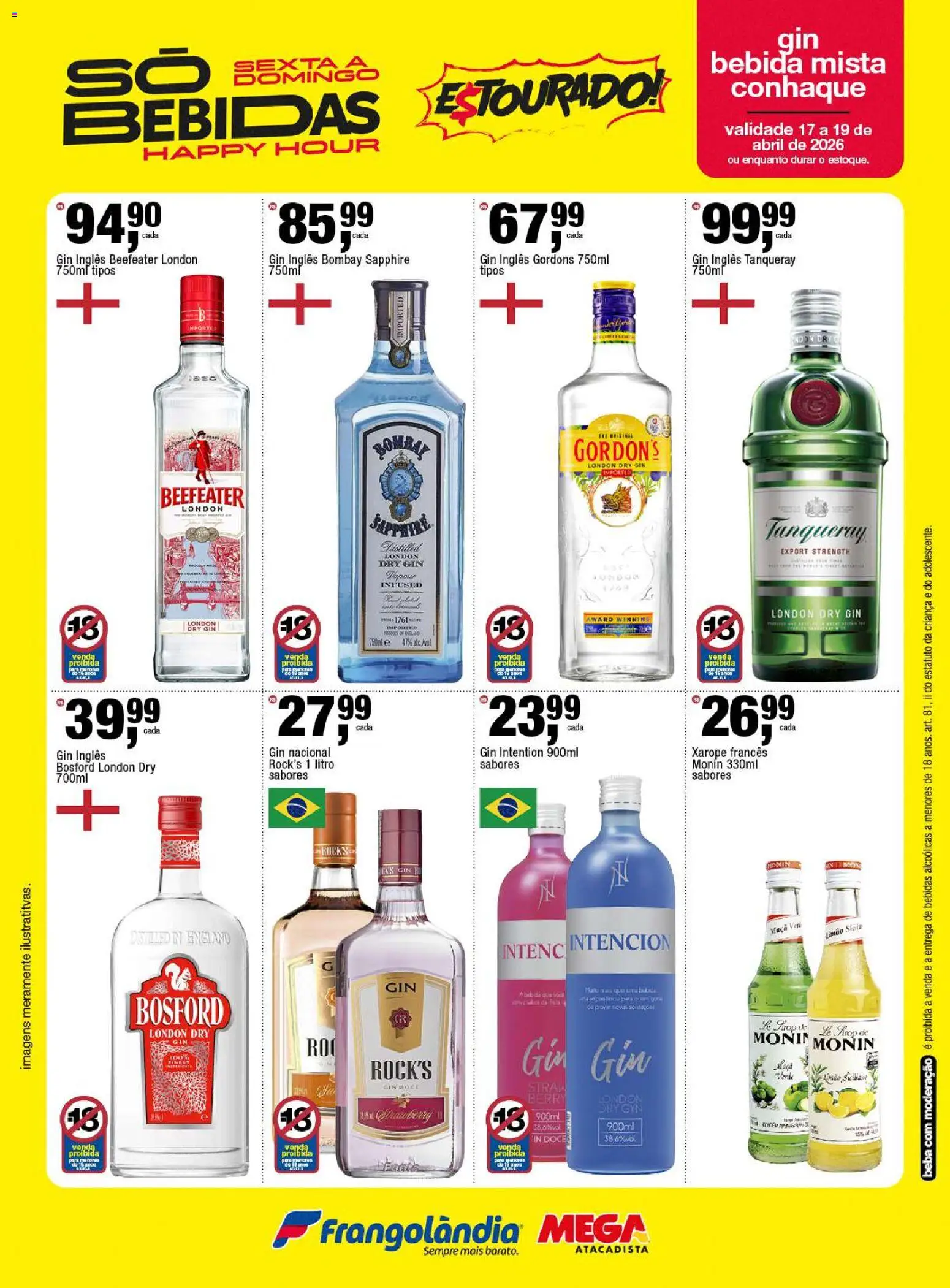 Frangolândia Folheto - válido de 17.04.2026 | Página: 5 | Produtos: Pera, Conhaque, Gin, Xarope