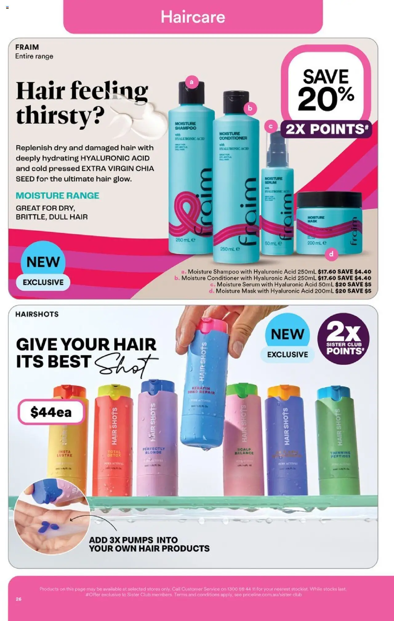 Priceline Pharmacy catalogue - valid from 02.07.2025 | Page: 26 | Products: Shampoo, Conditioner, Mask, Pumps
