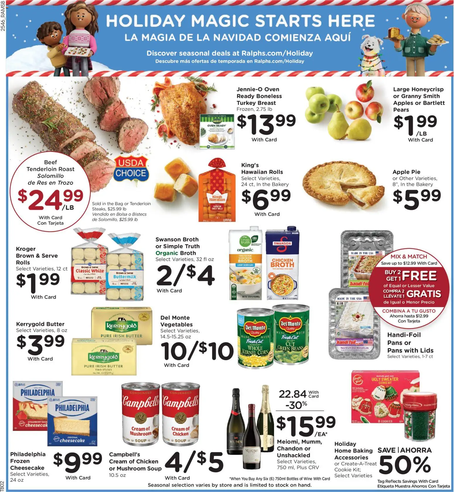 Ralphs Weekly Ad - valid from 17.12.2025 | Page: 4 | Products: Sweater, Cookies, Vegetables, Apple Pie
