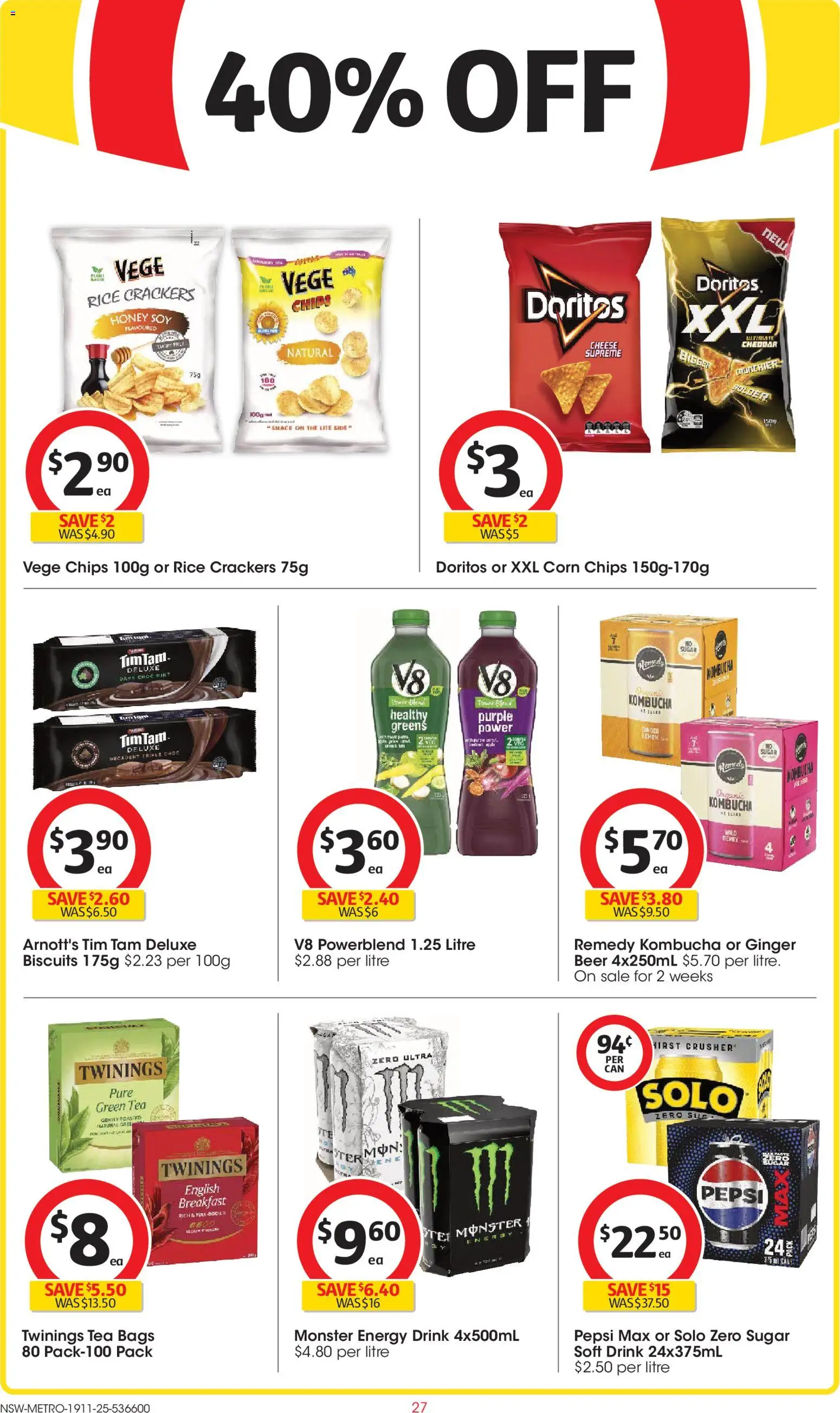 Coles catalogue - valid from 19.11.2025 | Page: 27 | Products: Honey, Biscuits, Lemon, Pepsi Max