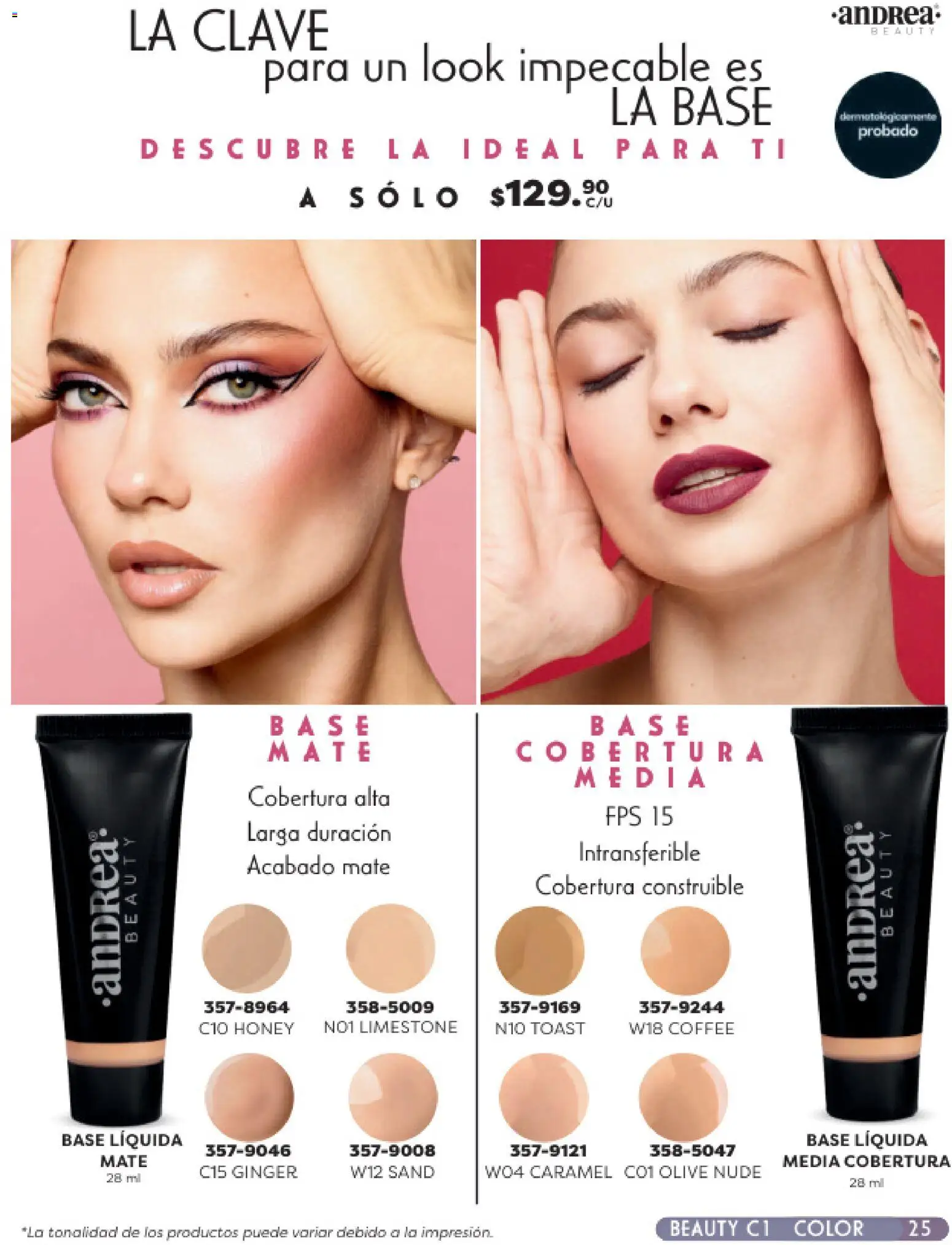 Nuevas ofertas de Andrea válidas en toda la República Mexicana desde el 25.01.2026. ¡Encuentra las mejores ofertas en Andrea catálogo Beauty! | Página: 25 | Productos: Mate