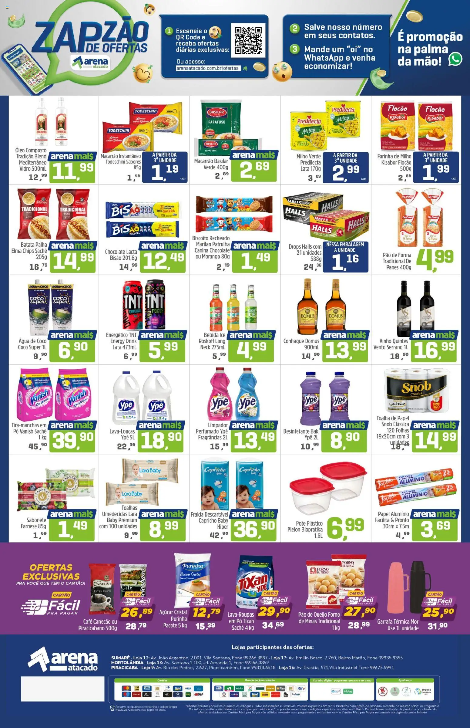 Arena Atacado Folheto - válido de 10.11.2025 | Página: 2 | Produtos: Biscoito, Óleo, Bebida, Batata