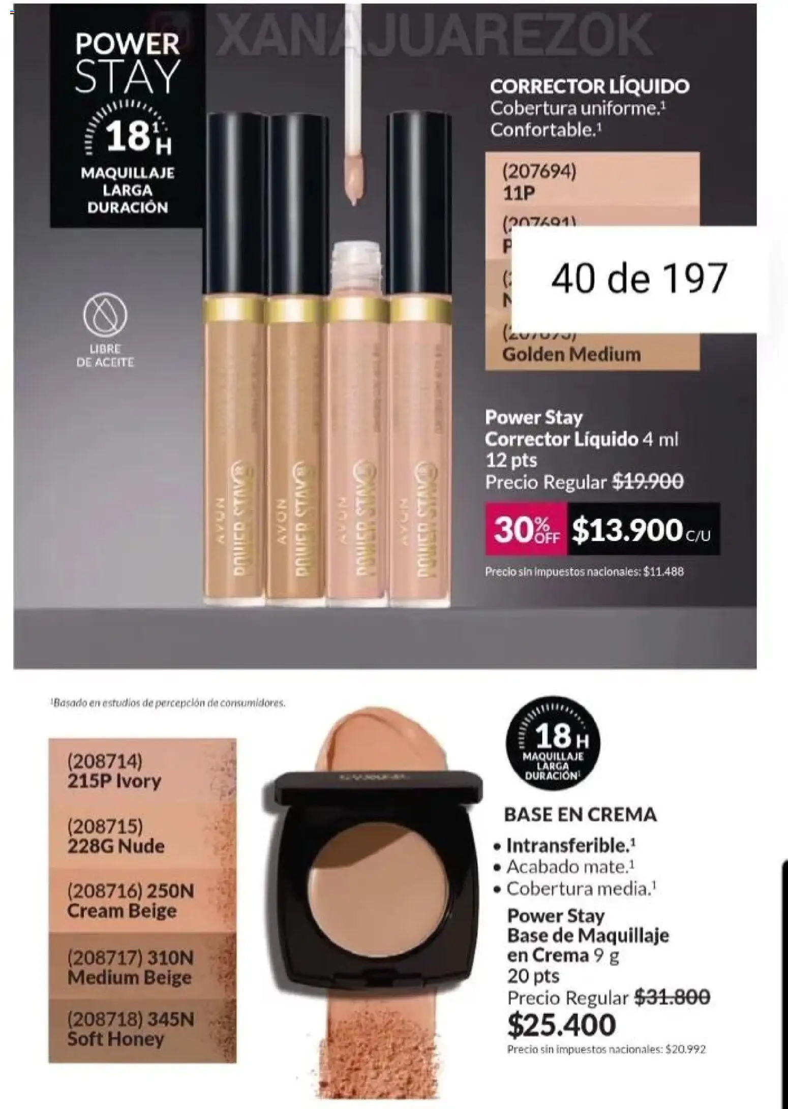 Catálogo AVON Campaña 15/2025 │ válido desde el 23.10.2025 | Página: 34 | Productos: Base de maquillaje, Aceite, Maquillaje, Crema