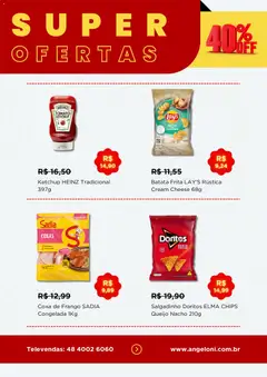 Angeloni - Ofertas da semana - Pré-Visualização do folheto da loja Angeloni, válido de 12.02.2026 | Página: 2 | Produtos: Queijo, Cream cheese, Frango, Batata frita