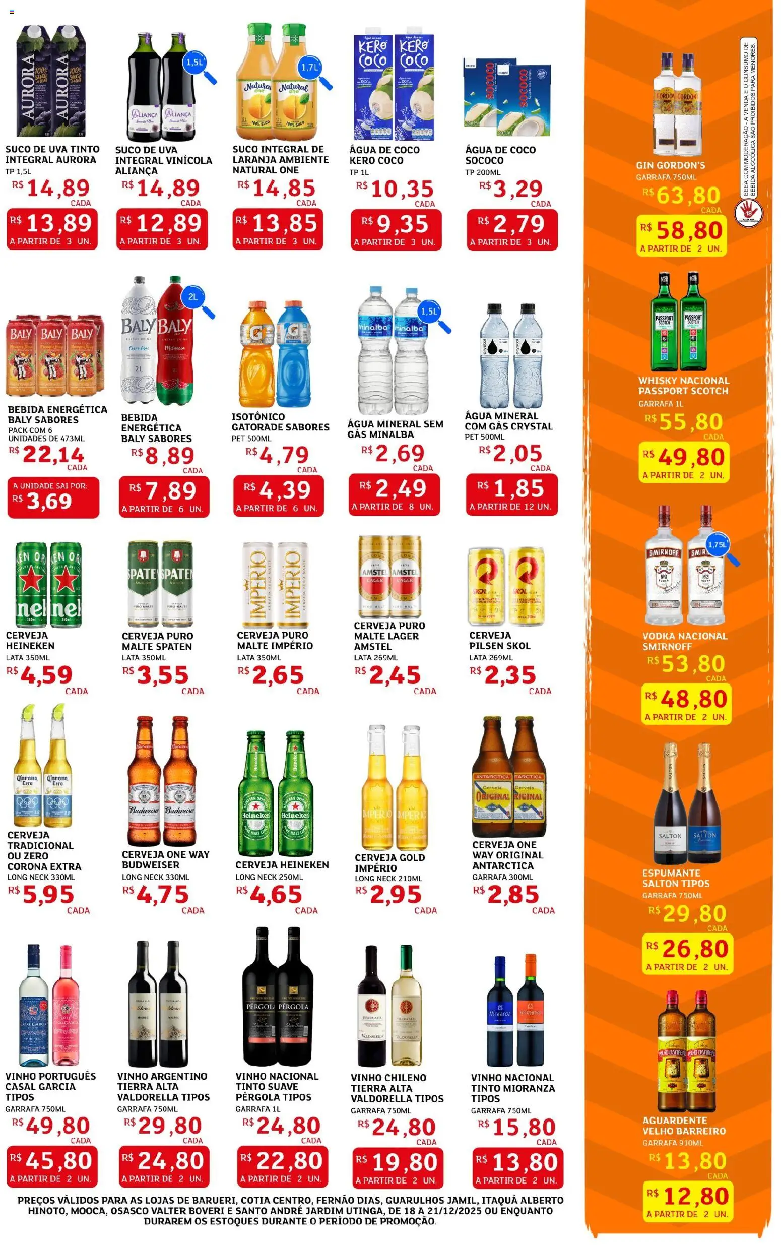 Assaí Atacadista Folheto - válido de 18.12.2025 | Página: 3 | Produtos: Coco, Aliança, Vinho, Gin