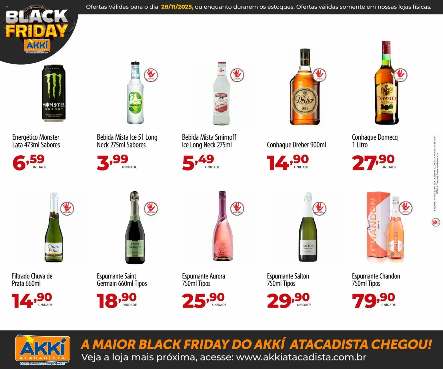 Akki Atacadista Folheto - válido de 28.11.2025 | Página: 8 | Produtos: Energético, Espumante, Bebida, Monster