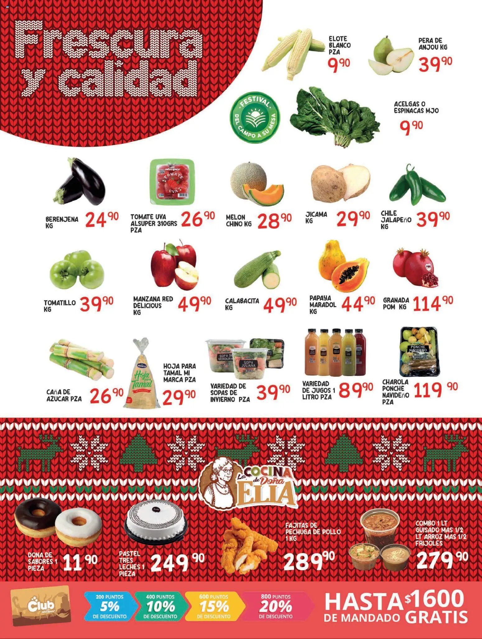 Nuevas ofertas de Alsuper válidas en toda la República Mexicana desde el 25.11.2025. ¡Encuentra las mejores ofertas en Alsuper folleto Durango! | Página: 2 | Productos: Pera, Sopa, Tomate, Uva