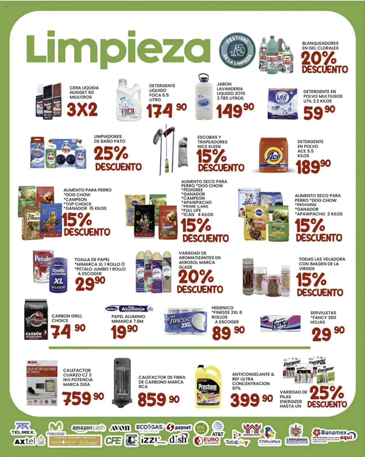 Nuevas ofertas de Alsuper válidas en toda la República Mexicana desde el 30.01.2026. ¡Encuentra las mejores ofertas en Alsuper folleto Chihuahua Capital! | Página: 5 | Productos: Cera, Bowl, Calefactor, Jabón