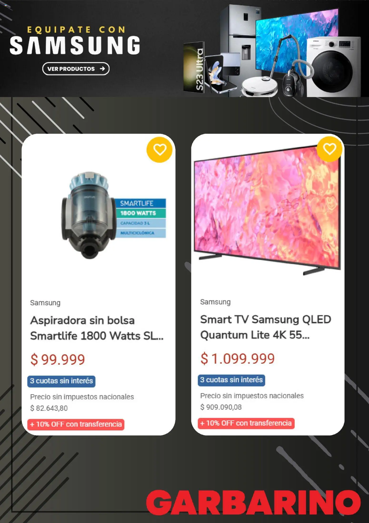 Garbarino catálogo │ válido desde el 14.11.2025 | Página: 3 | Productos: Bolsa, Aspiradora