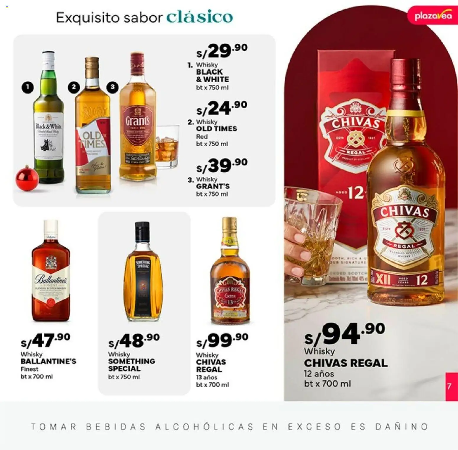 Catálogo Plaza Vea válido desde 10.12.2025 | Página: 7 | Productos: Whisky