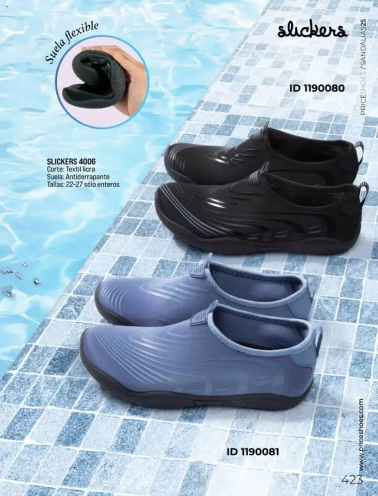 Nuevas ofertas de Price Shoes válidas en toda la República Mexicana desde el 27.01.2025. ¡Encuentra las mejores ofertas en Price Shoes catálogo Sandalias! | Página: 423 | Productos: Flexible
