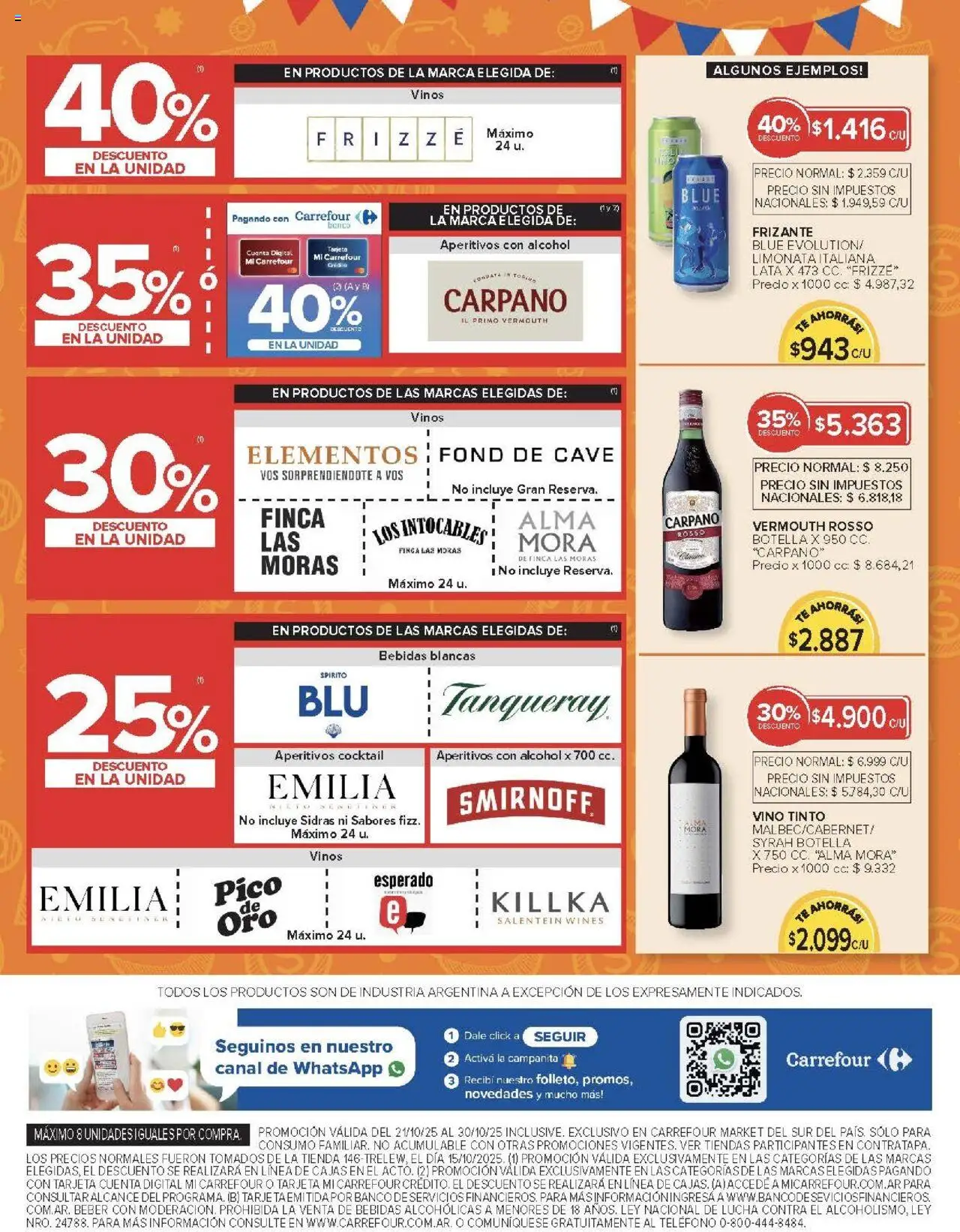 Carrefour Market catálogo - Chubut │ válido desde el 21.10.2025 | Página: 11 | Productos: Pico, Botella, Banco, Vino
