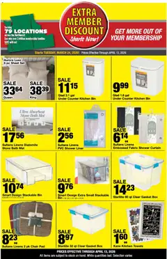 Preview of Bi-Mart weekly ads valid from 24.03.2026 | Page: 3 | Products: Chair, Shower, Pc, Sheet