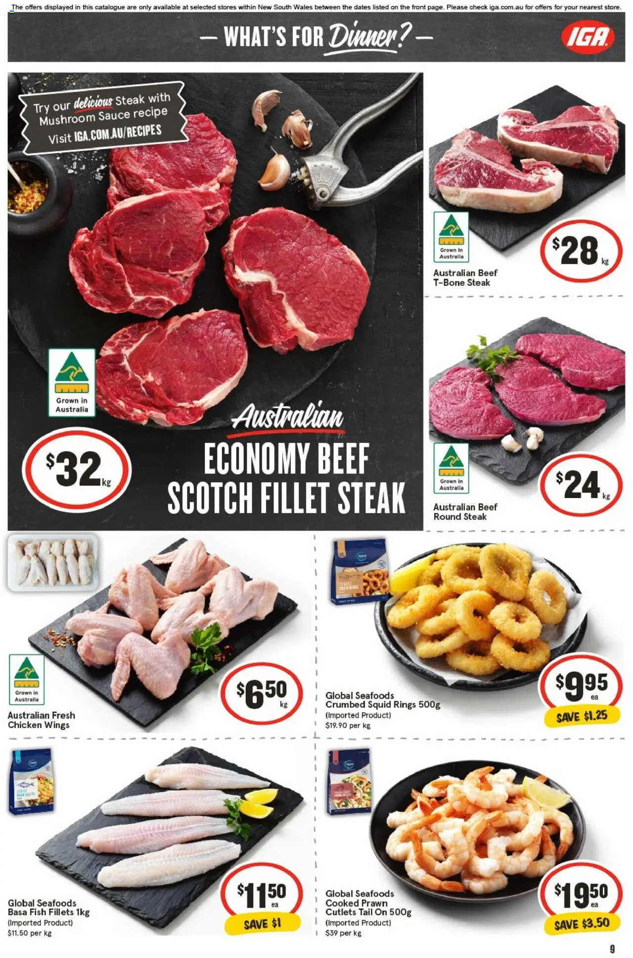 IGA catalogue - valid from 10.09.2025 | Page: 10 | Products: Chicken, Beef, Steak, Sauce
