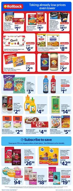 Preview of Walmart weekly flyer from shop Walmart valid from 16.04.2026 | Page: 5 | Products: Chips, Yogurt, Chocolate, Juice