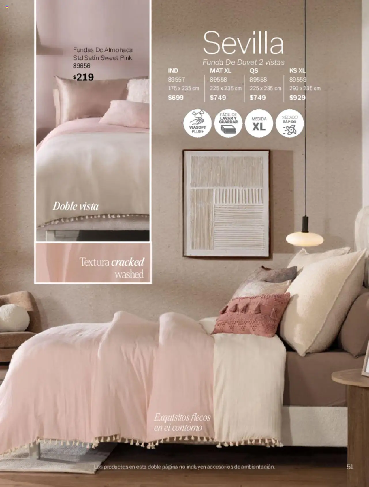 Nuevas ofertas de Vianney válidas en toda la República Mexicana desde el 07.03.2025. ¡Encuentra las mejores ofertas en Vianney catálogo Primavera! | Página: 53 | Productos: Contorno, Funda, Almohada