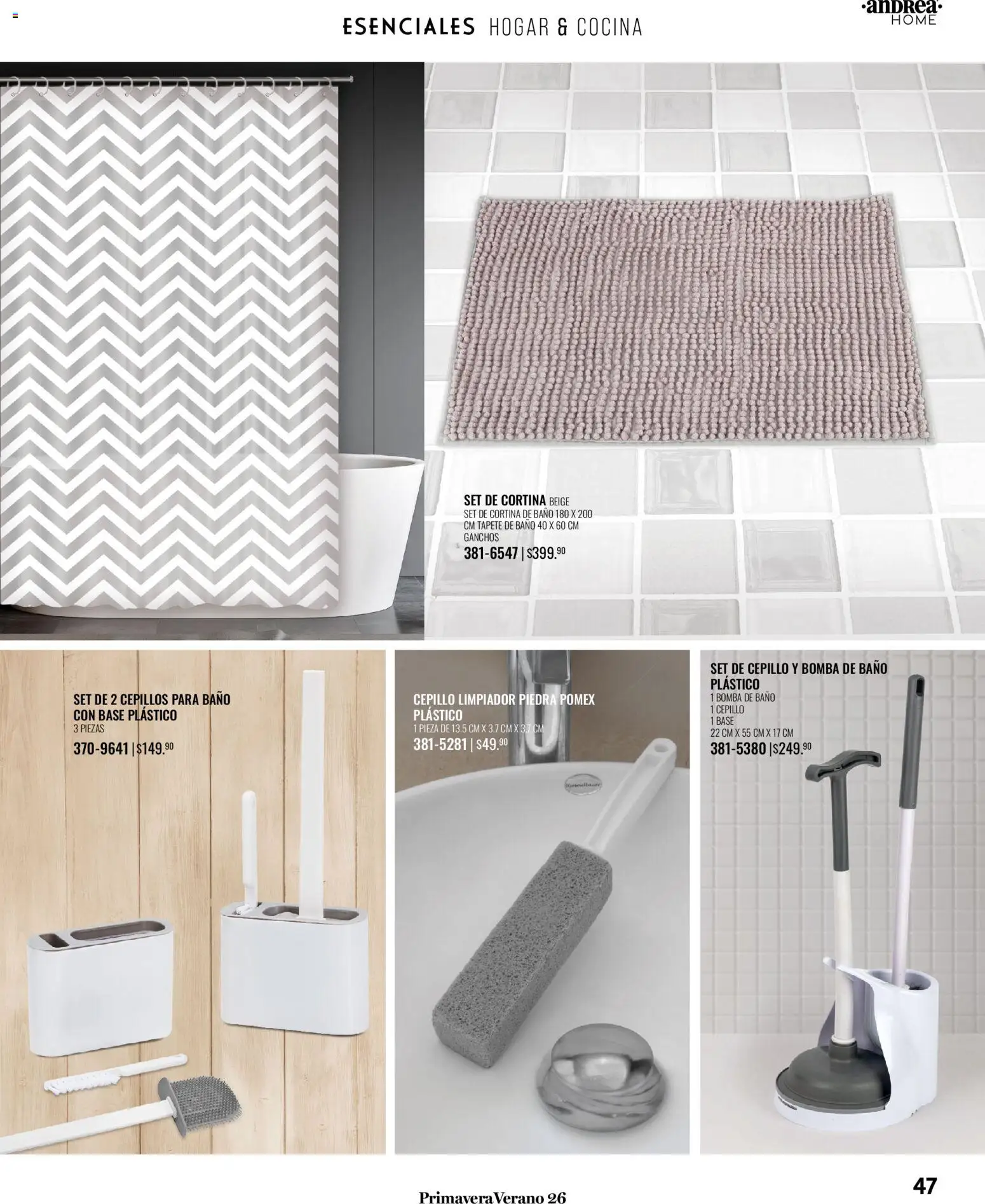 Nuevas ofertas de Andrea válidas en toda la República Mexicana desde el 25.01.2026. ¡Encuentra las mejores ofertas en Andrea catálogo Tu hogar esta primavera! | Página: 47