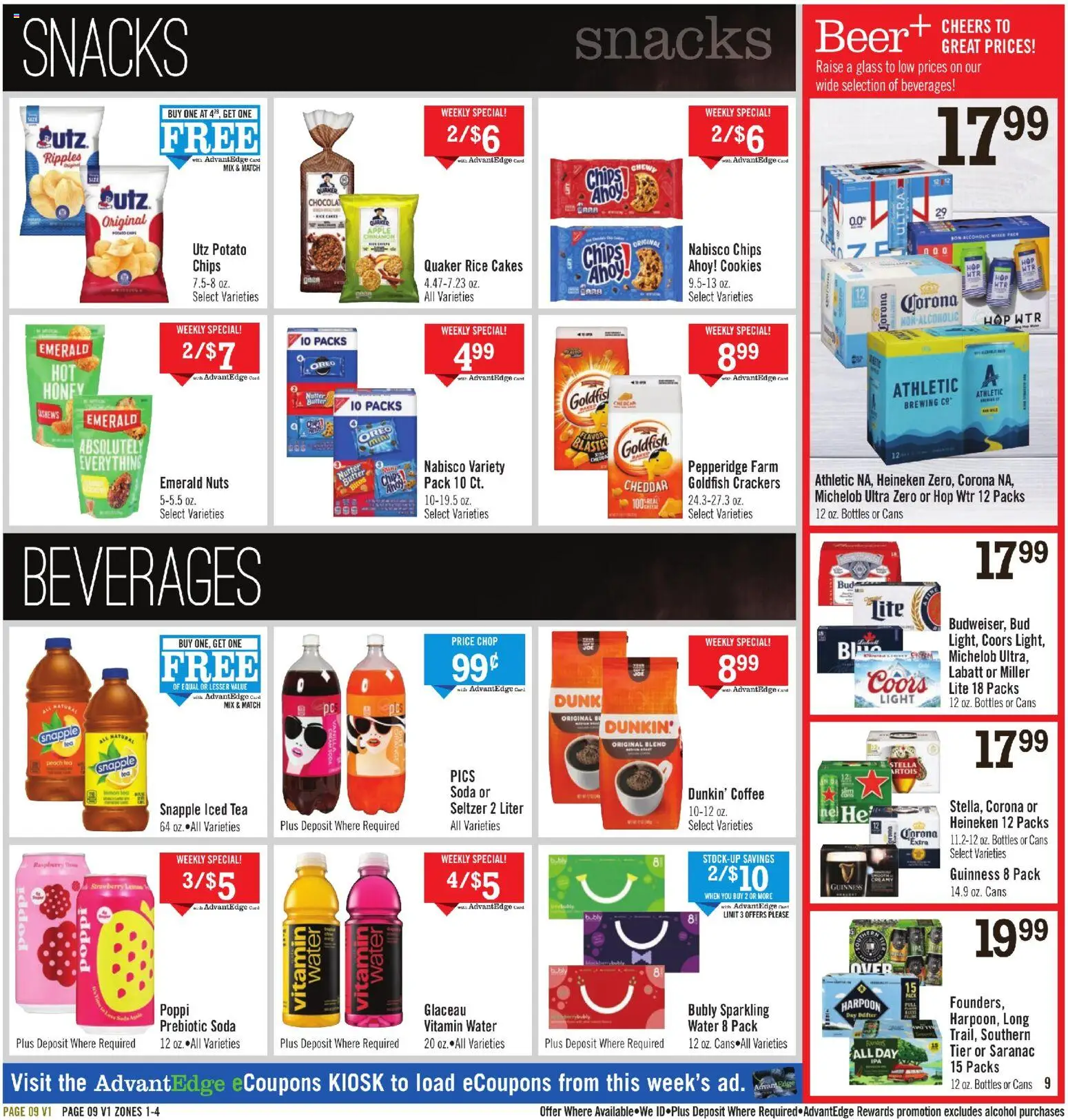 Price Chopper - Weekly Ad - valid from 04.01.2026 | Page: 9 | Products: Coffee, Rice, Tea, Chips