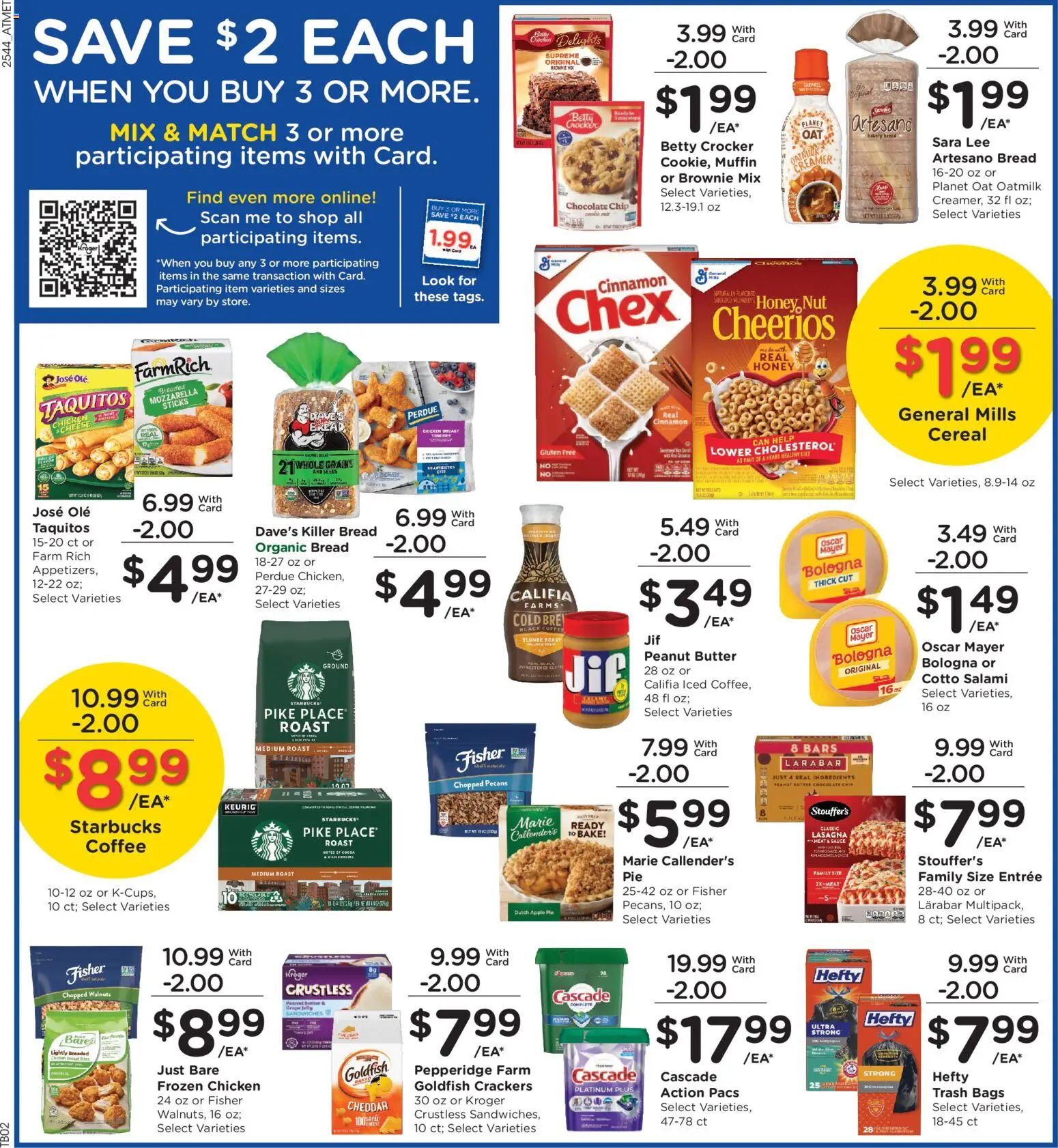 Kroger Weekly Ad - valid from 03.12.2025 | Page: 4 | Products: Bread, Coffee, Muffin, Chocolate Chip