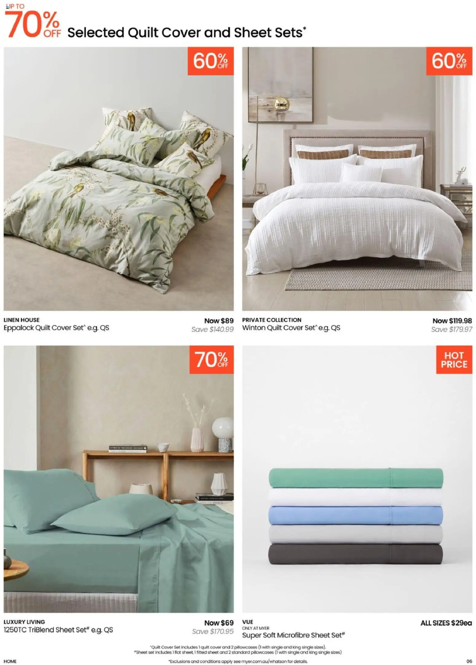 Myer catalogue - valid from 08.04.2026 | Page: 6 | Products: Linen