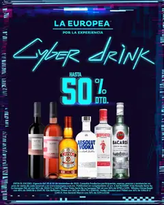 Vista previa de La Europea Cyber Drink, nuevo folleto de la tienda, válido en México a partir del 28.11.2025