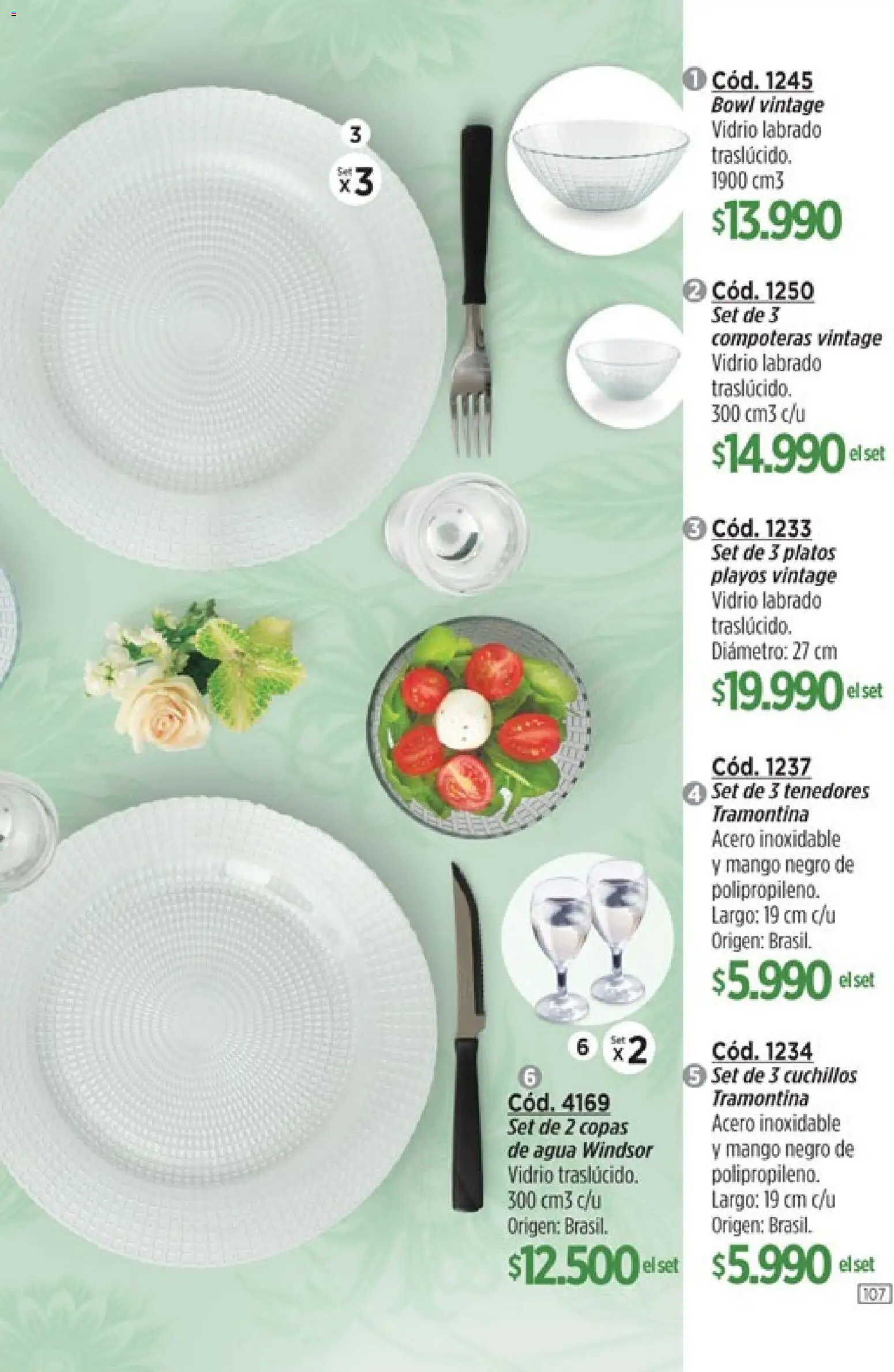 Catálogo Amodil Campaña 4 │ válido desde el 01.03.2026 | Página: 107 | Productos: Bowl, Agua, Mango