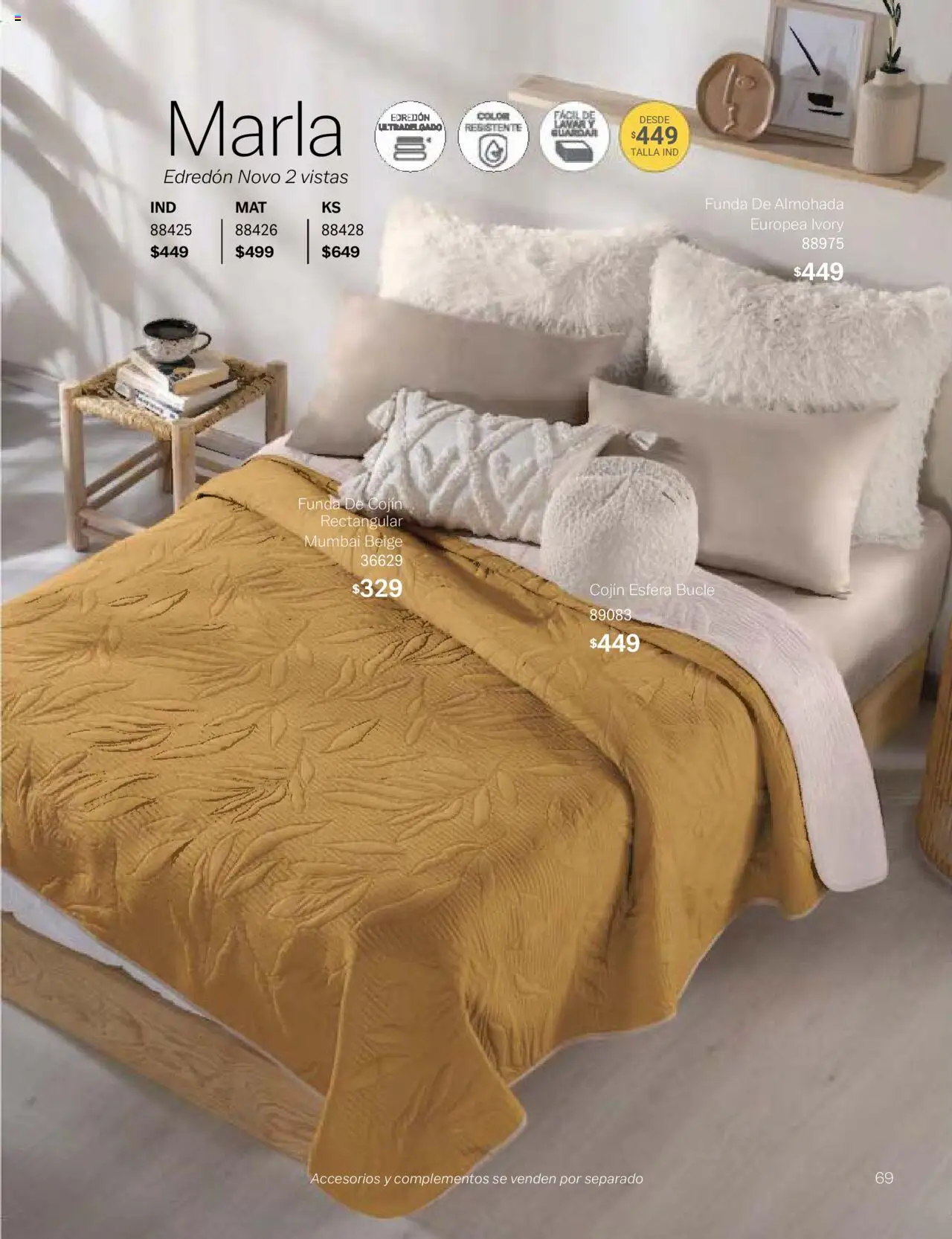 Nuevas ofertas de Vianney válidas en toda la República Mexicana desde el 24.01.2025. ¡Encuentra las mejores ofertas en Vianney catálogo Chavos! | Página: 71 | Productos: Funda, Funda de almohada, Almohada