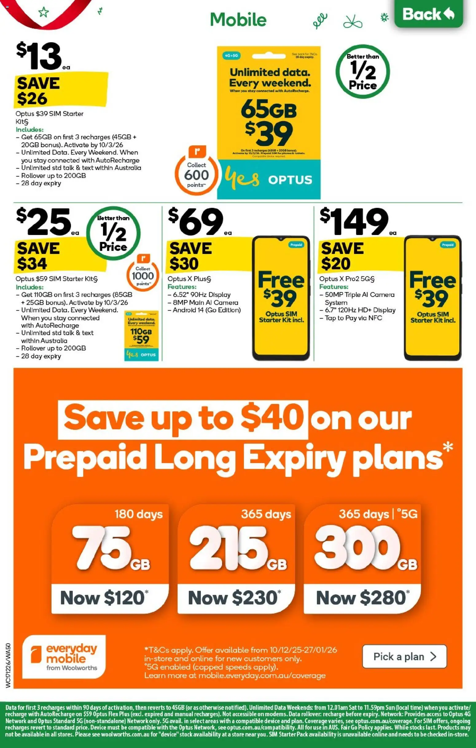 Woolworths catalogue - valid from 17.12.2025 | Page: 50 | Products: Tap, Device, Mobile, Tablets