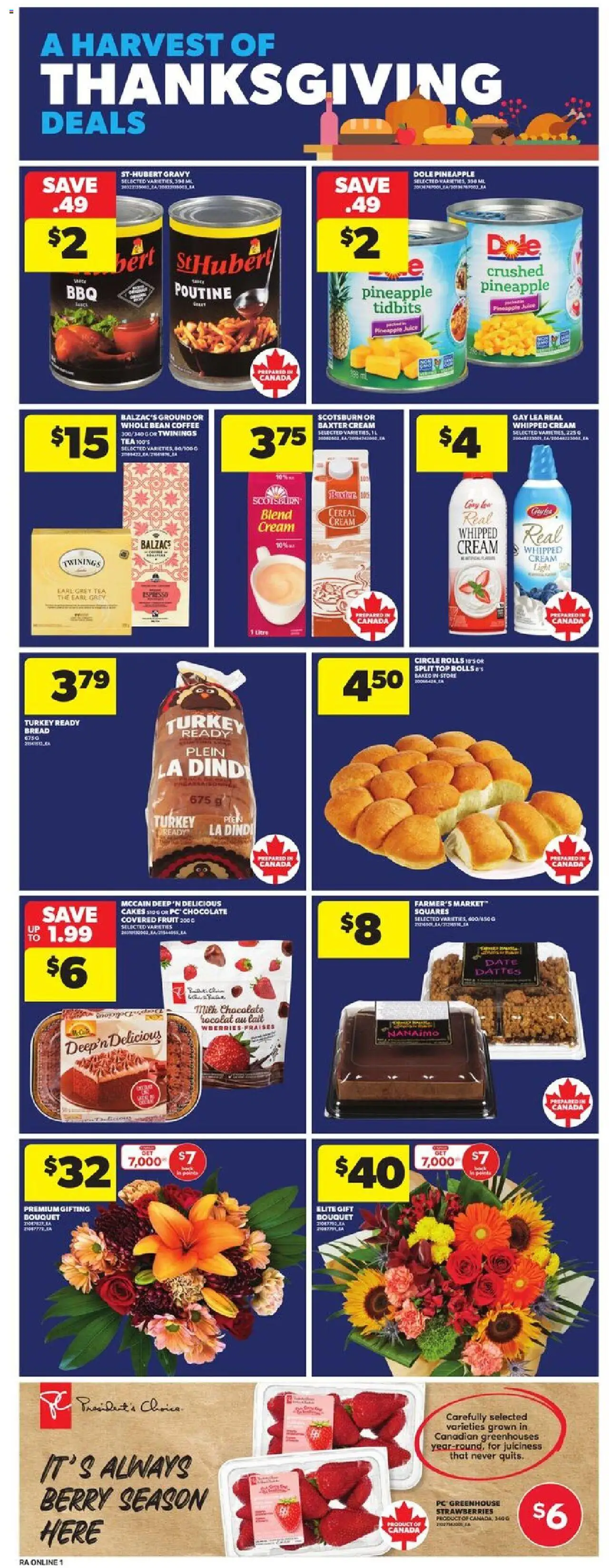 Atlantic Superstore flyer valid from 09.10.2025 | Page: 10 | Products: Tea, Pineapple, Turkey, Coffee